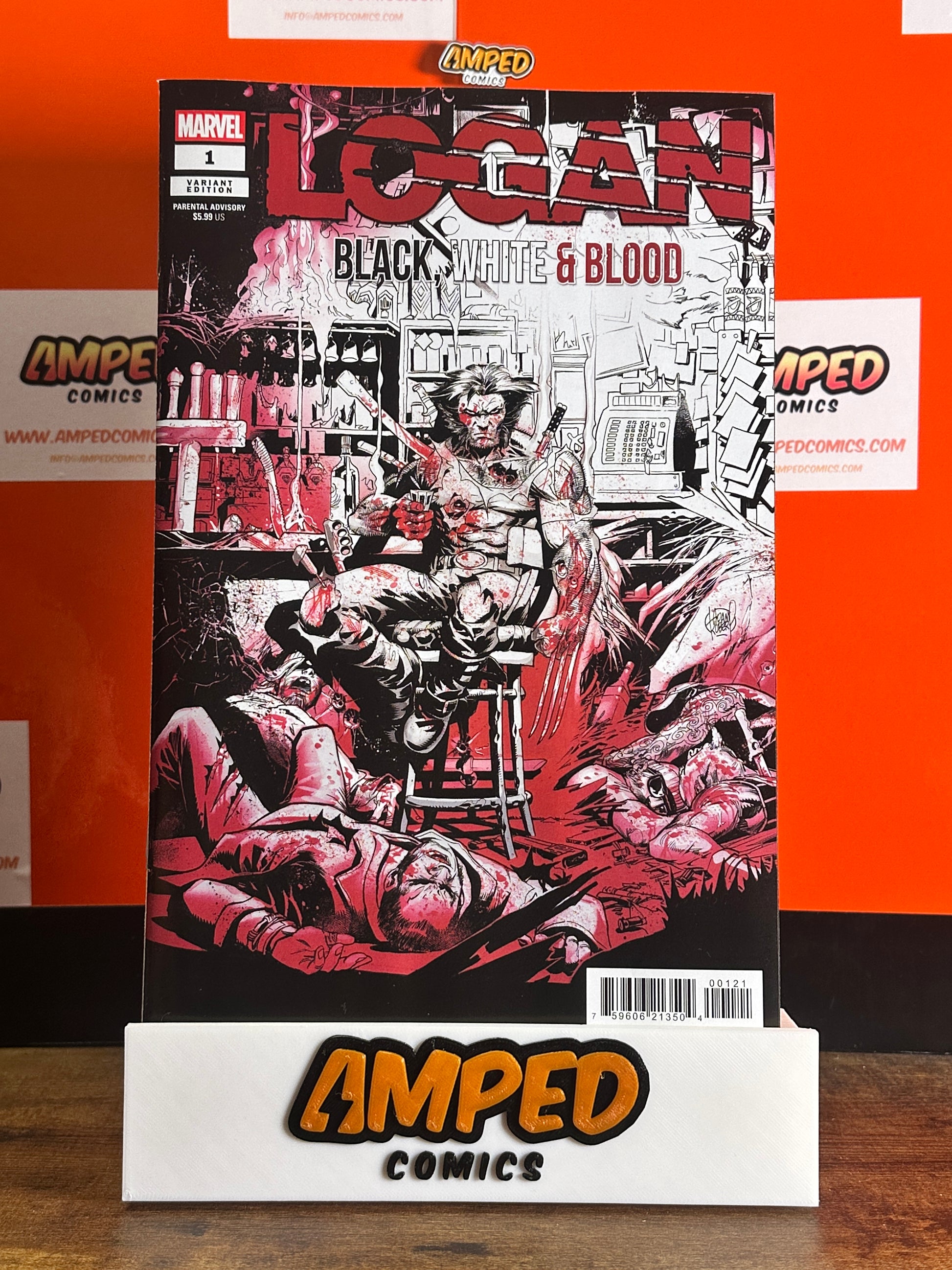 Logan Black, White Blood 1 Kubert Variant Edition Marvel Comics