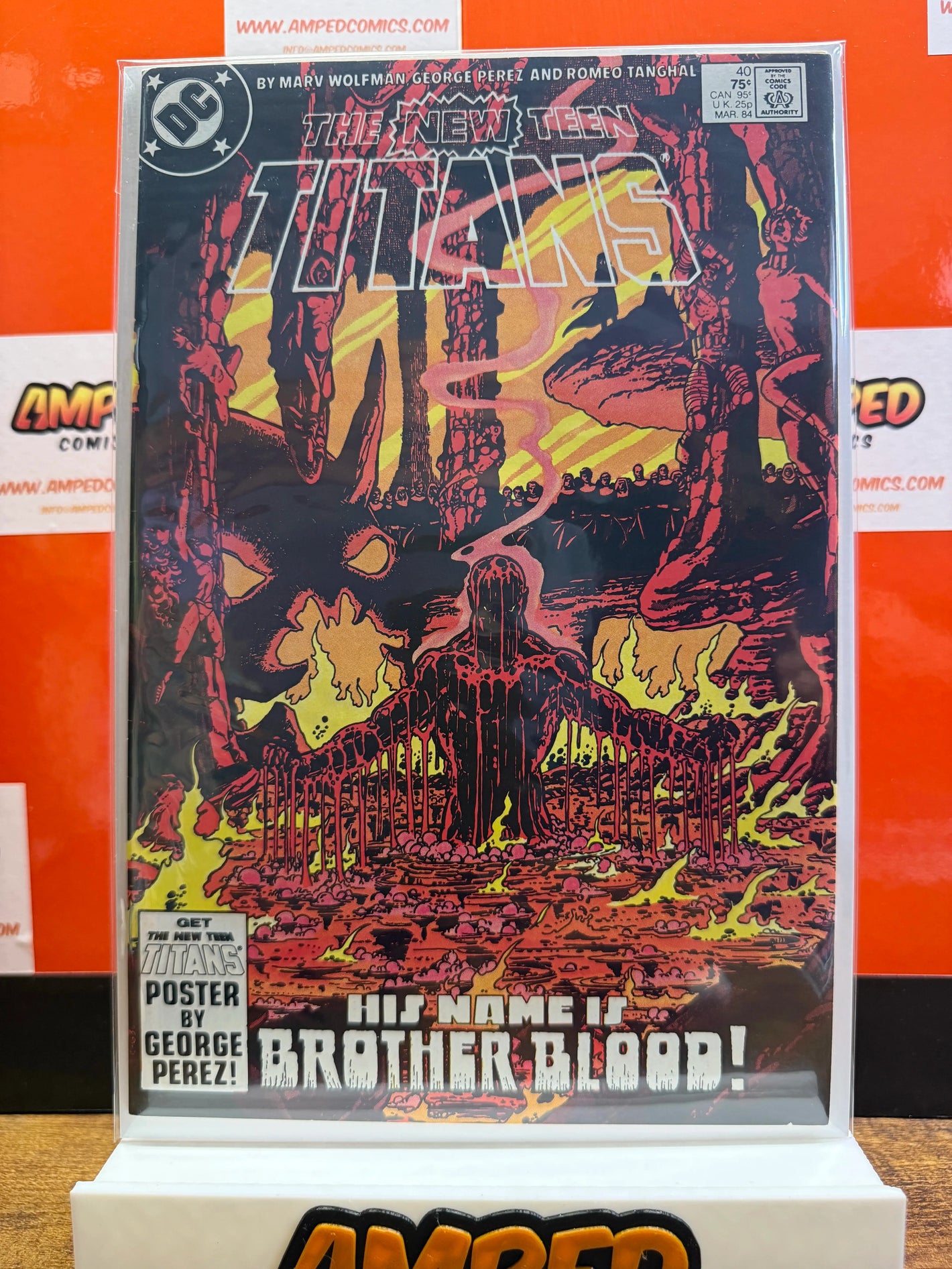 The New Teen Titans 40 DC Comics Mar 1984 Brother Blood Cover