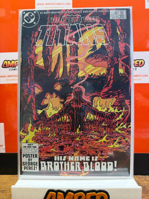 The New Teen Titans 40 DC Comics Mar 1984 Brother Blood Cover
