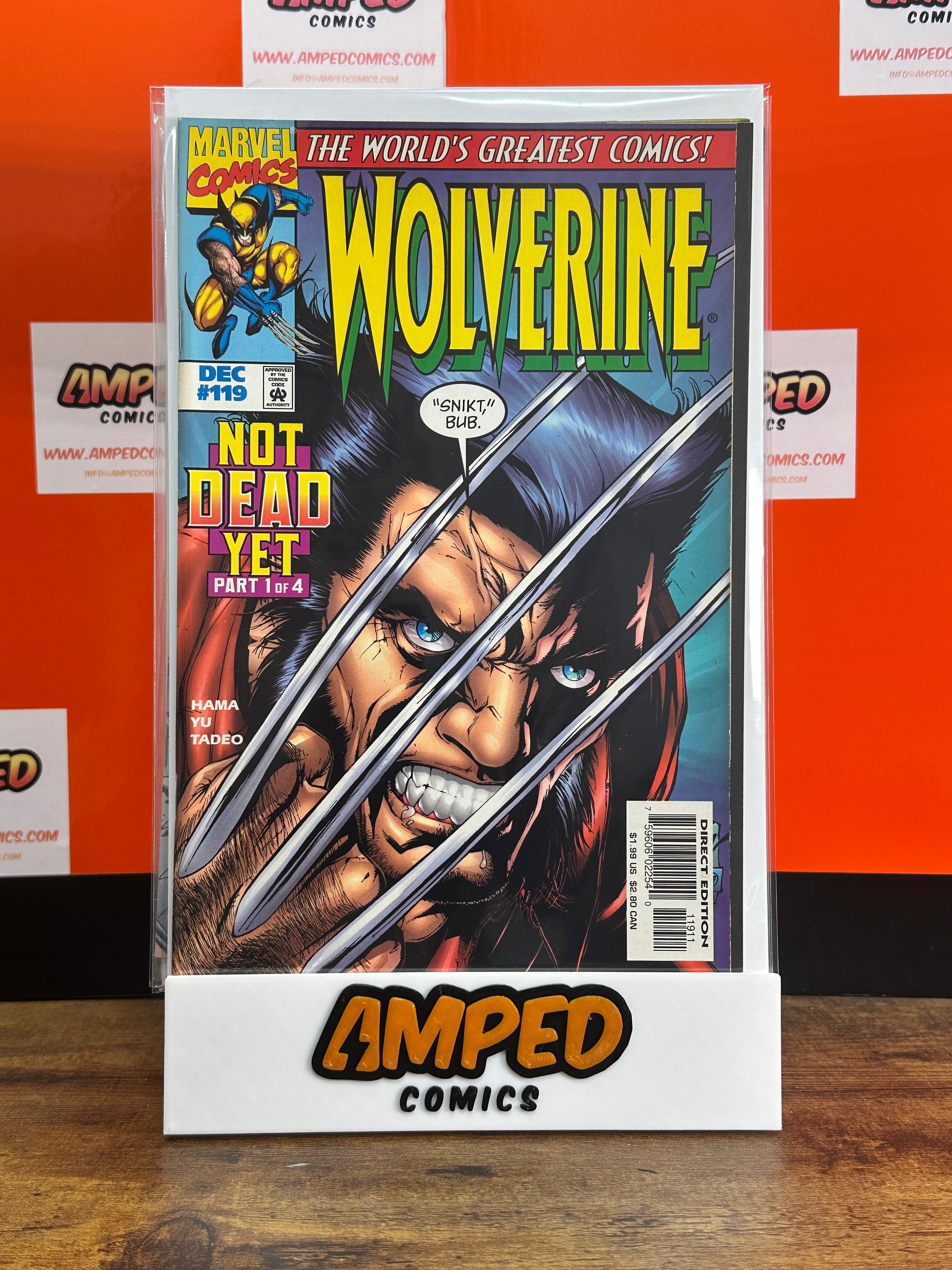 Wolverine 119 Marvel Comics Dec 1997 Not Dead Yet Part 1
