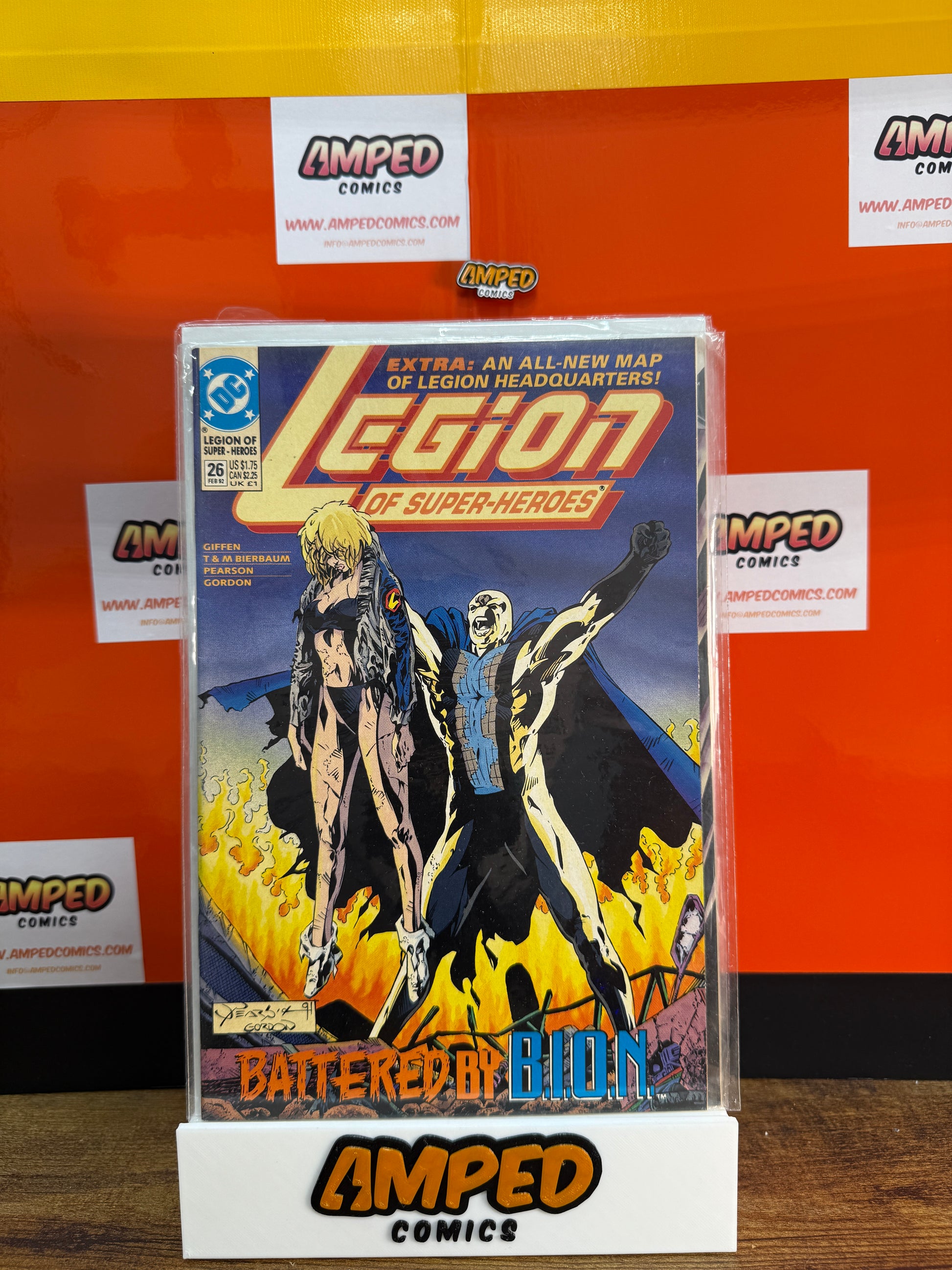 Legion of Super-Heroes 26 DC Comics 1991 Battered by BION