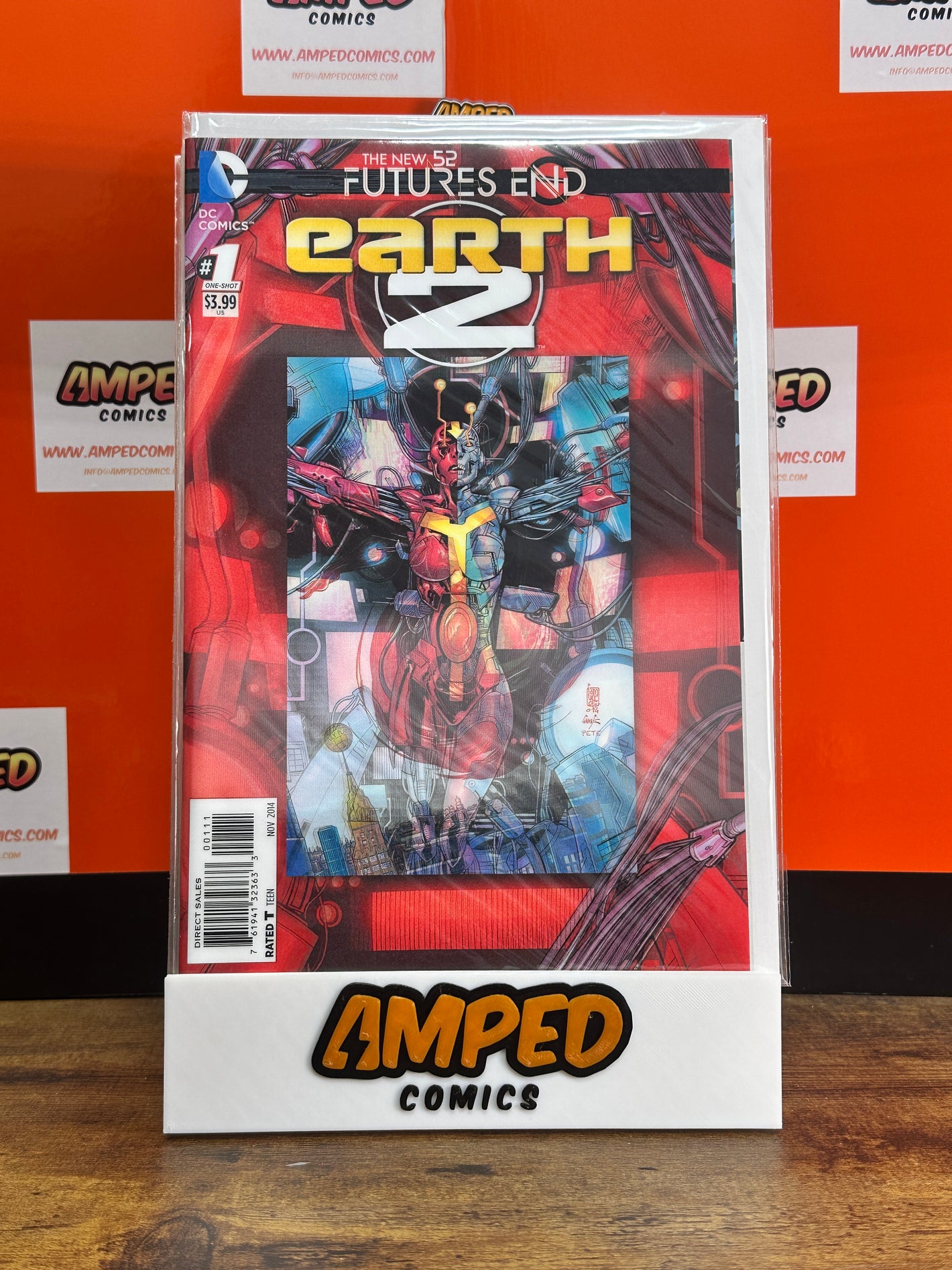 Earth 2 Futures End 1 (One-Shot) - DC Comics 2014 Lenticular Cover