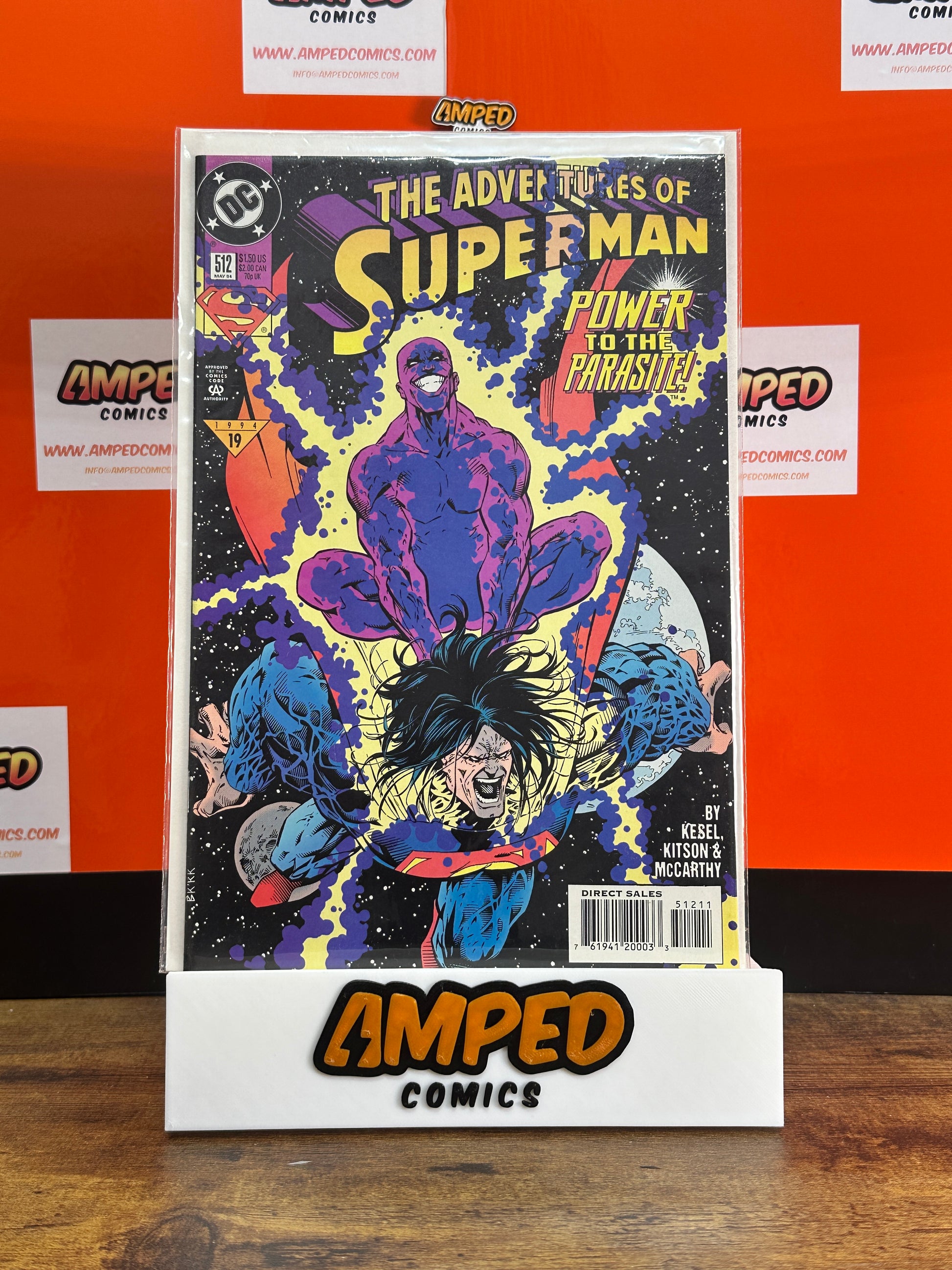 The Adventures of Superman 512 DC Comics 1994 Power to the Parasite