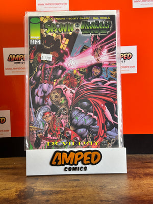 Spawn/WildC.A.T.s 2 (Image, Feb 1996) Alan Moore, Scott Clark