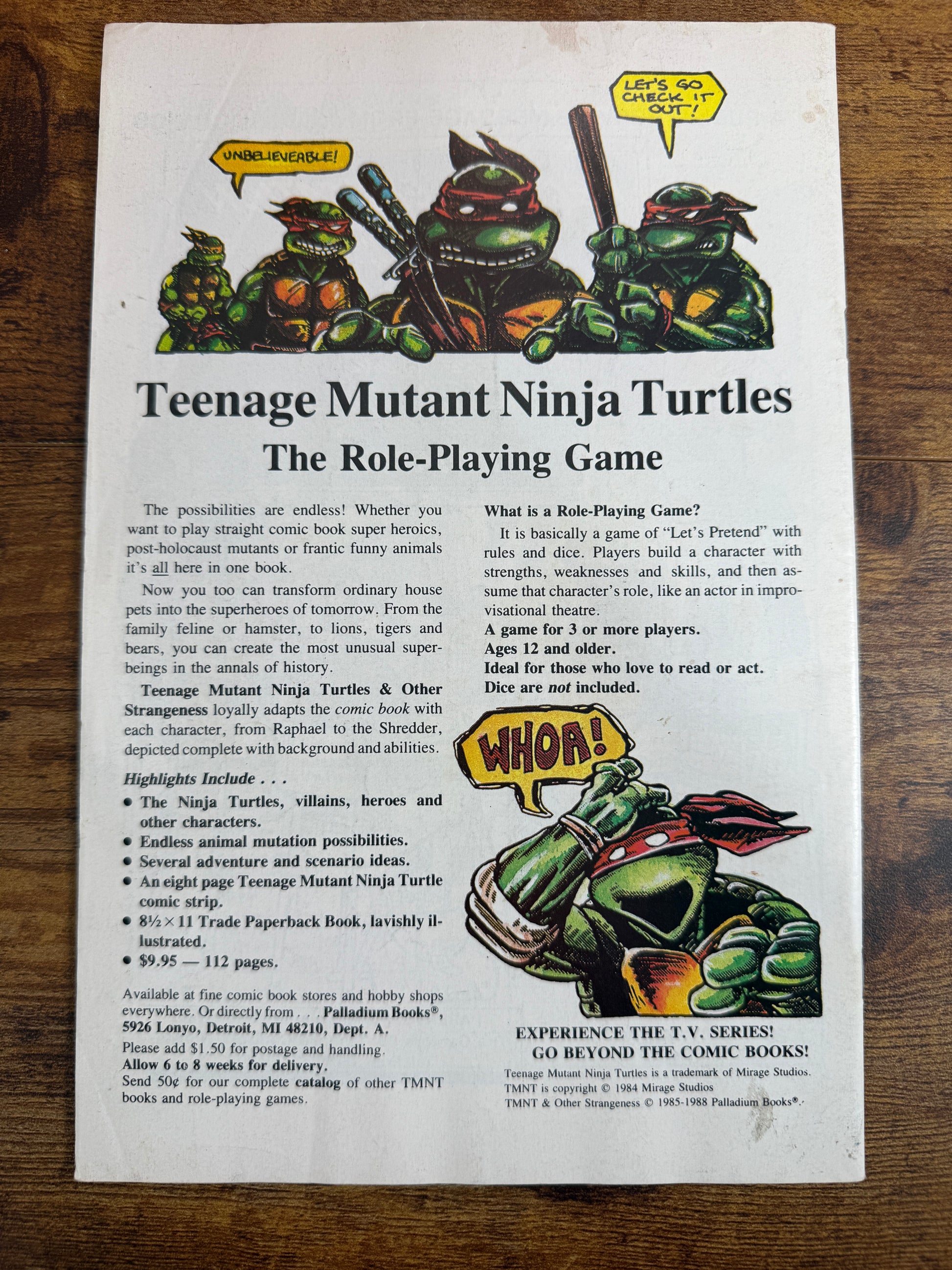 Teenage Mutant Ninja Turtles Adventures 3 Dec 1988 Archie Comics