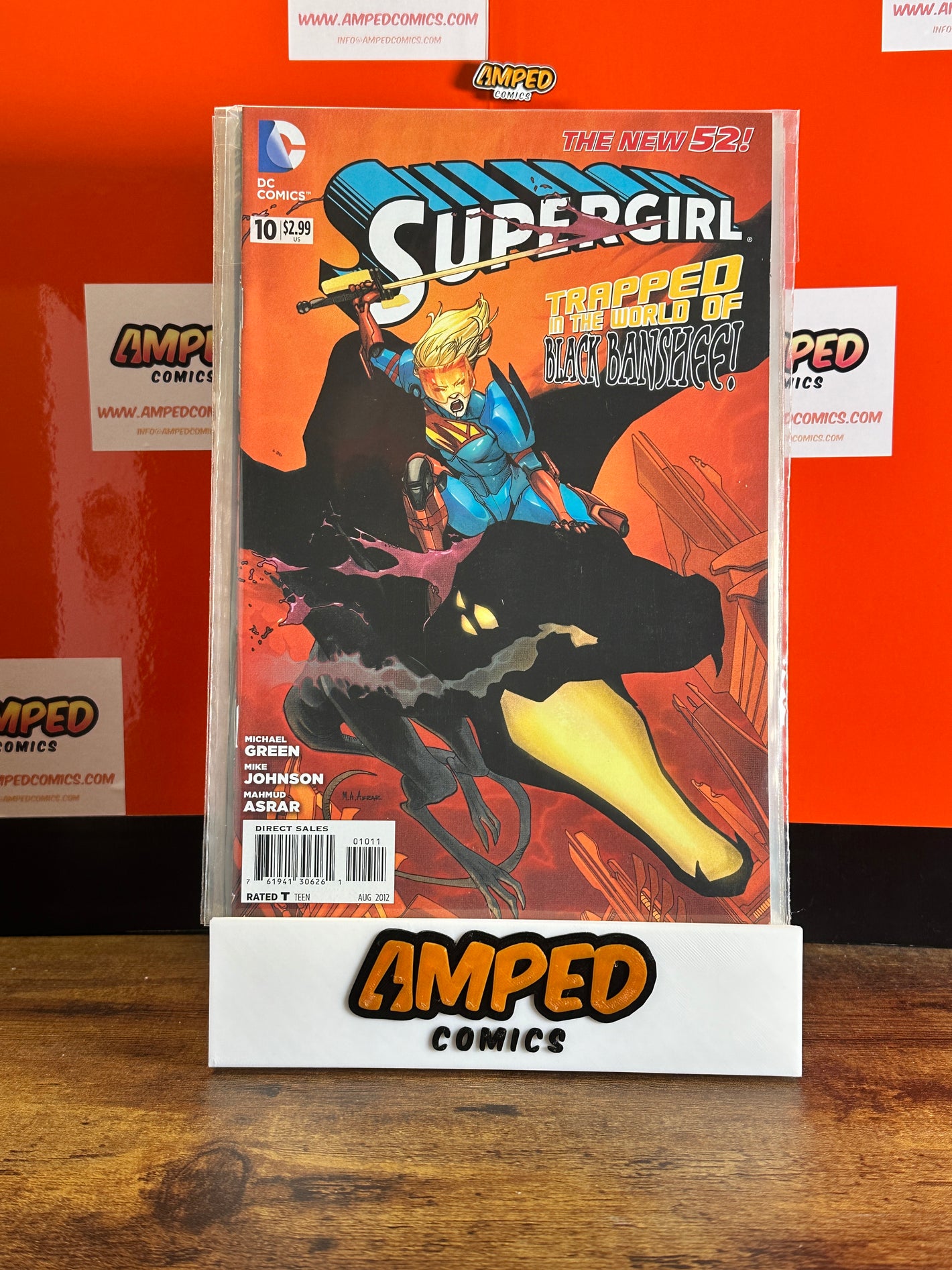 Supergirl 10 (Aug 2012) DC Comics - Trapped in the World of Black Banshee