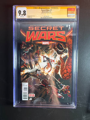 Secret Wars #1 & #2 CGC 9.8 Signature Series SIGNED ALEX ROSS Marvel Comics