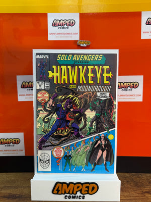 Solo Avengers 20 Marvel 1989 Hawkeye Moondragon