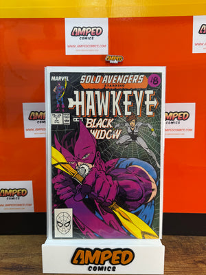 Solo Avengers 7 Marvel 1989 Hawkeye Black Widow