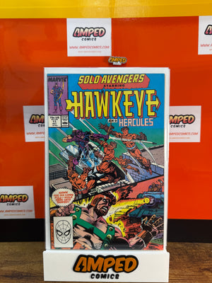 Solo Avengers 11 Marvel 1989 Hawkeye Hercules
