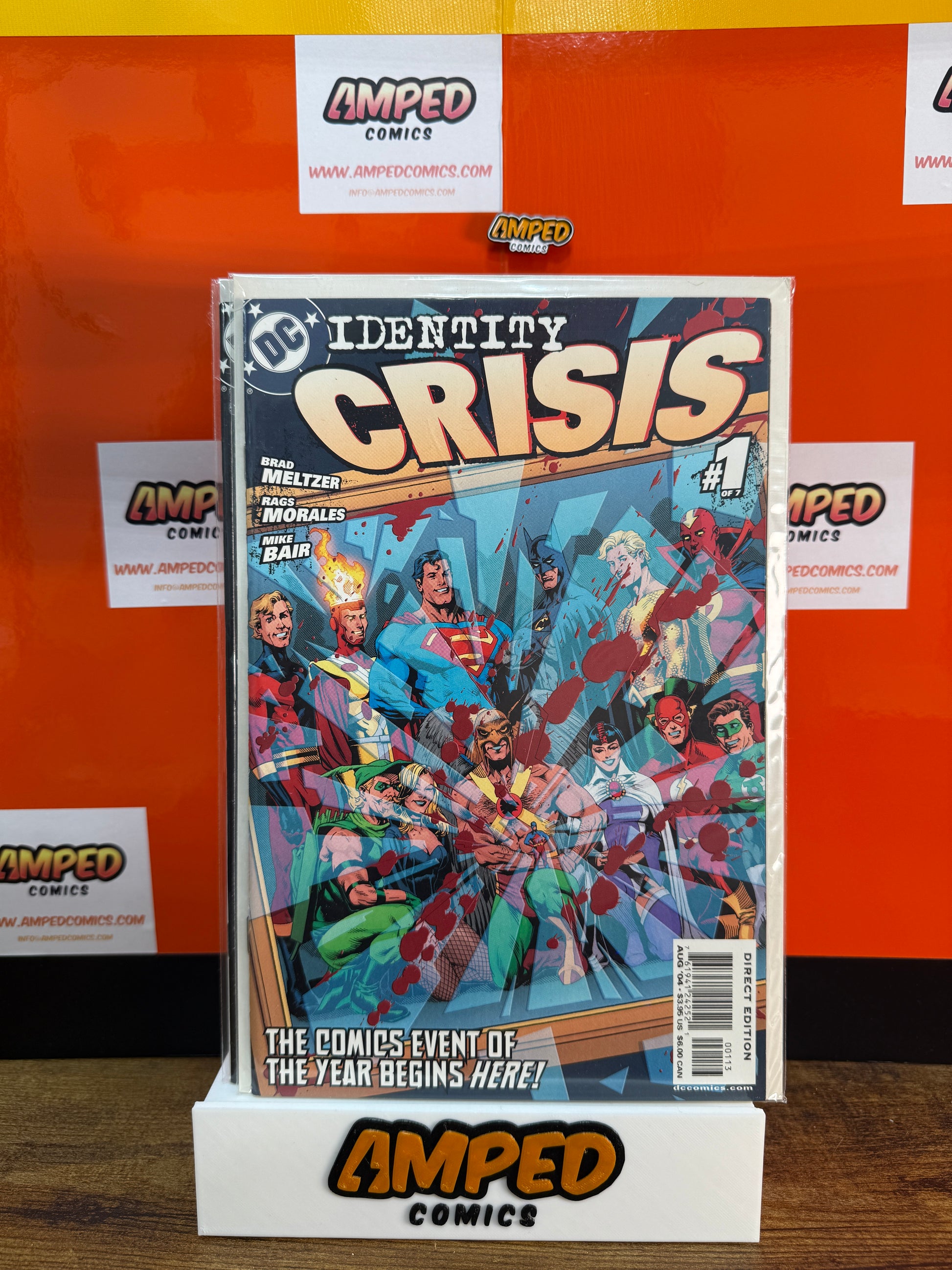 Identity Crisis 1 (2004) DC Comics Brad Meltzer Rags Morales