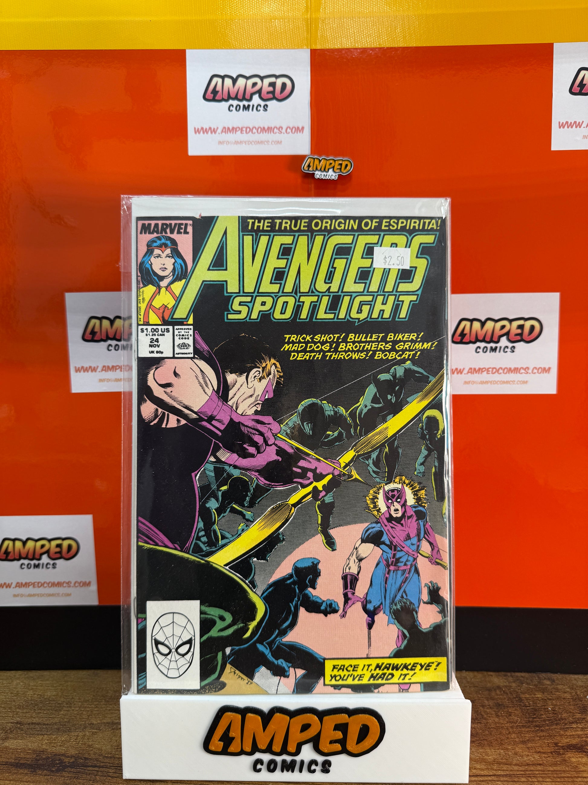 Avengers Spotlight 24 Marvel Comics Nov 1989 Espirita Origin