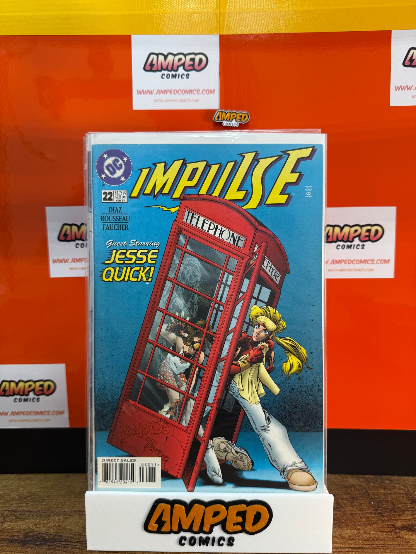 Impulse 22 DC Comics 1997 Guest-Starring Jesse Quick