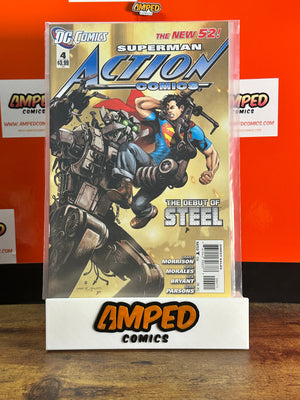Action Comics 4 (2012) DC Comics - The Debut of Steel