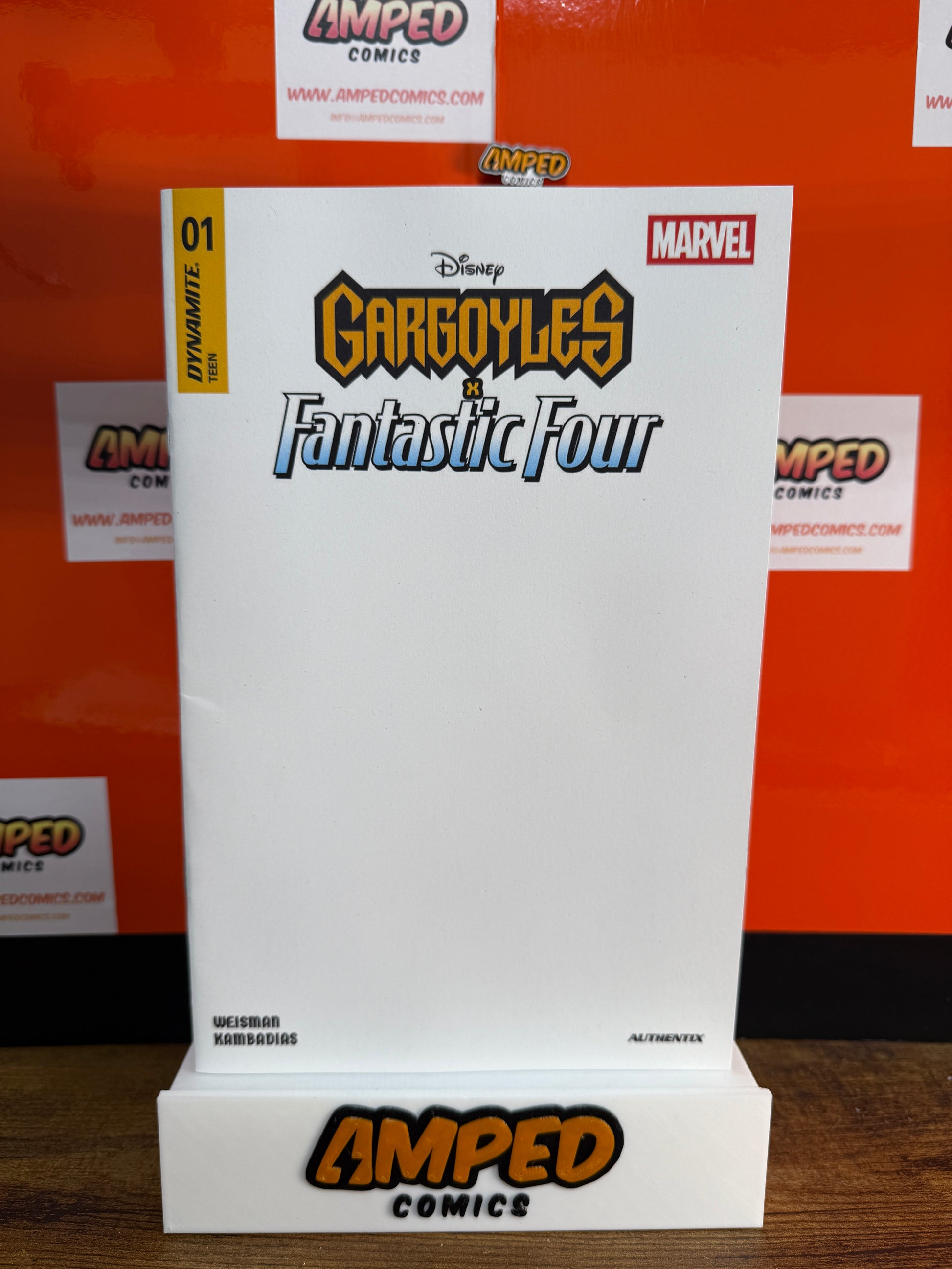 Gargoyles x Fantastic Four 1 Dynamite Disney Marvel BLANK VARIANT