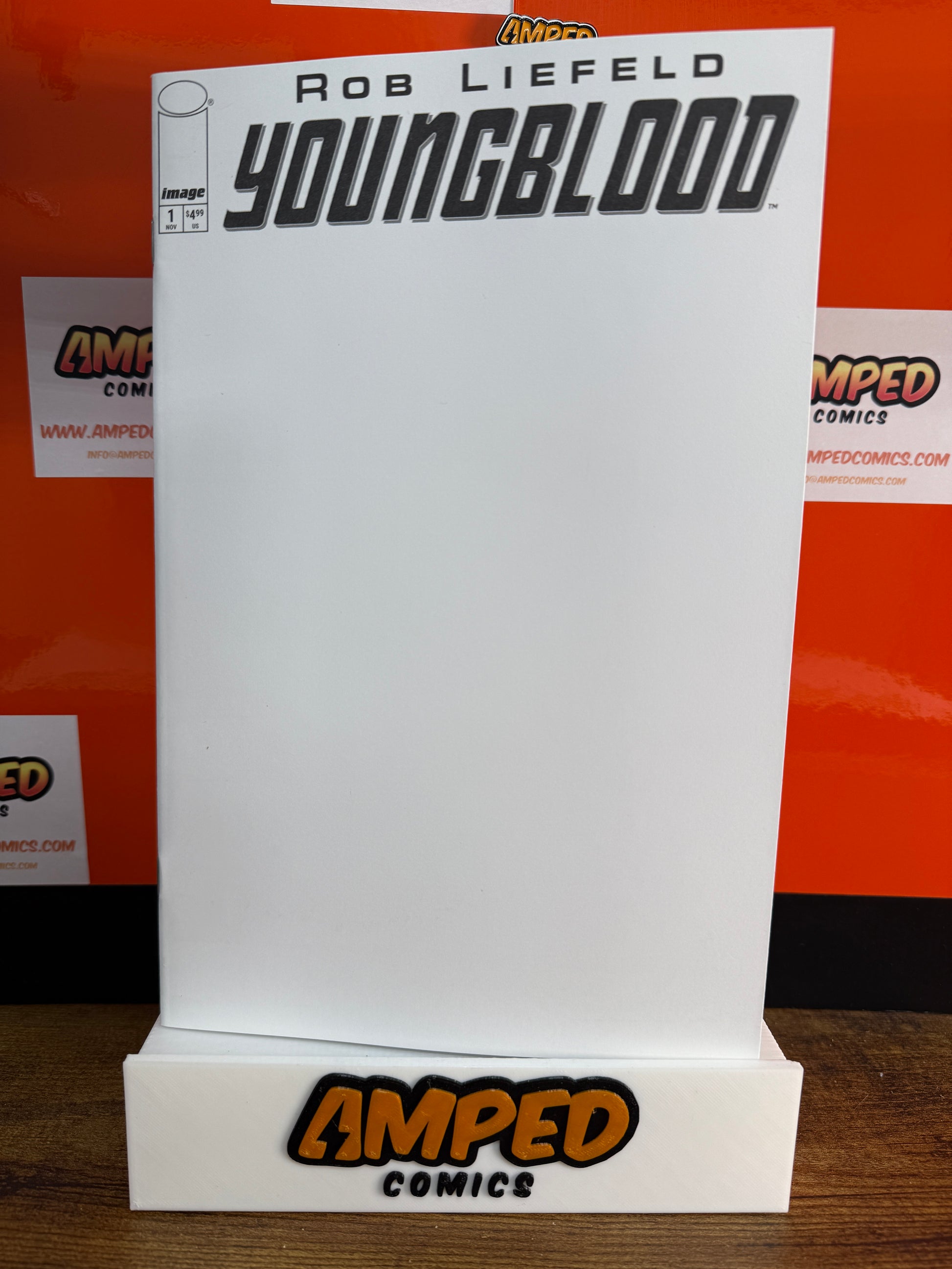 Youngblood 1 Blank Variant Cover by Rob Liefeld (Image Comics)