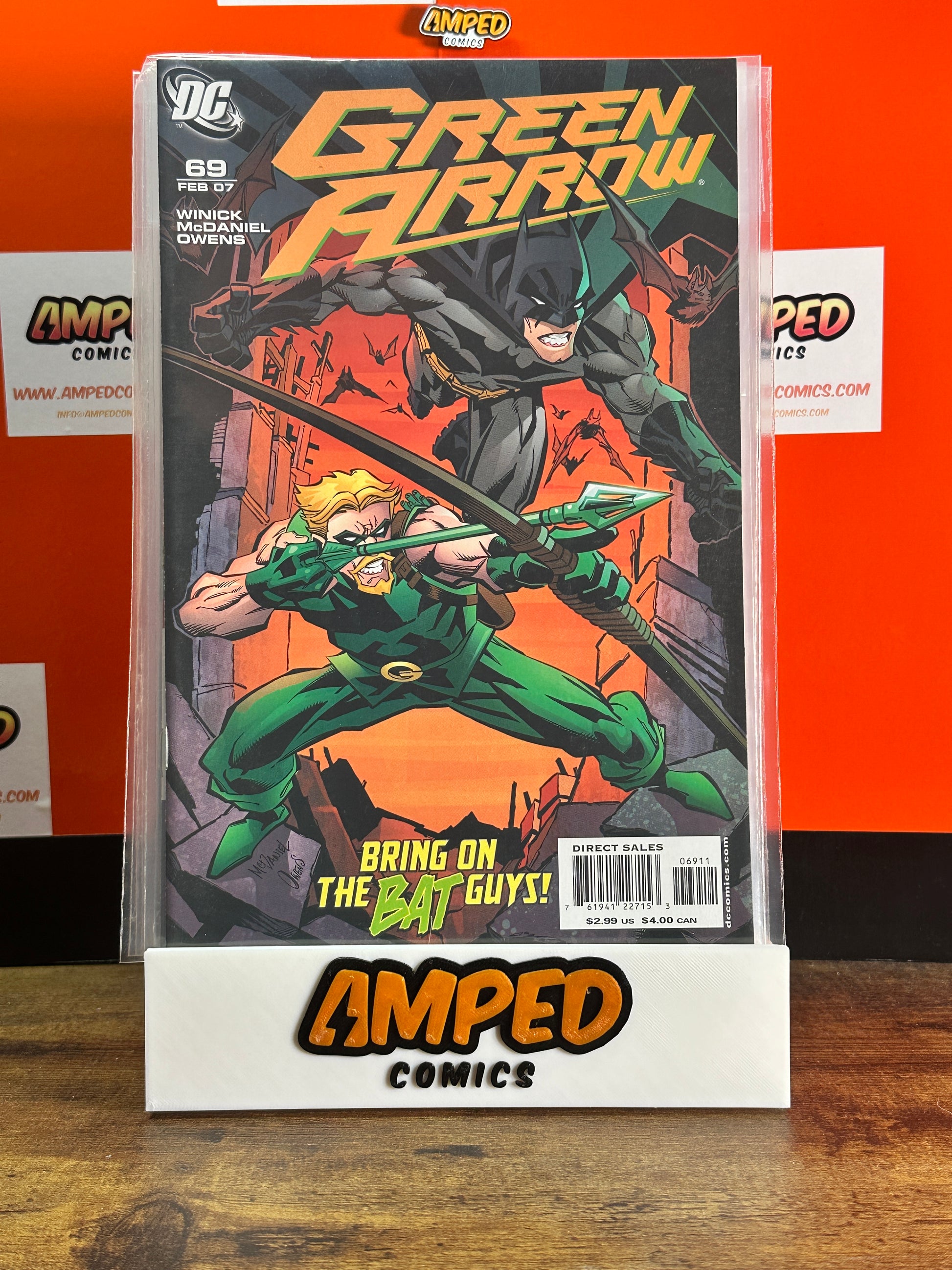 Green Arrow 69 (Feb 2007, DC Comics) Batman Appearance