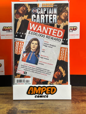 Captain Carter 4 Marvel Comics 2022 Peggy Carter Wanted Cover