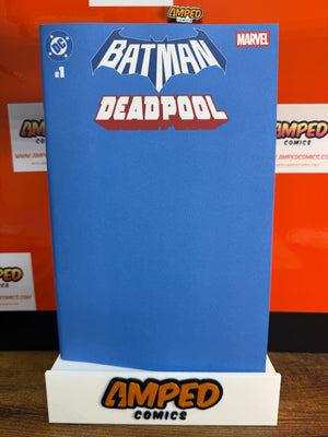 DC MARVEL BATMAN DEADPOOL #1 (ONE SHOT) CVR U BLUE BLANK CARD STOCK VAR