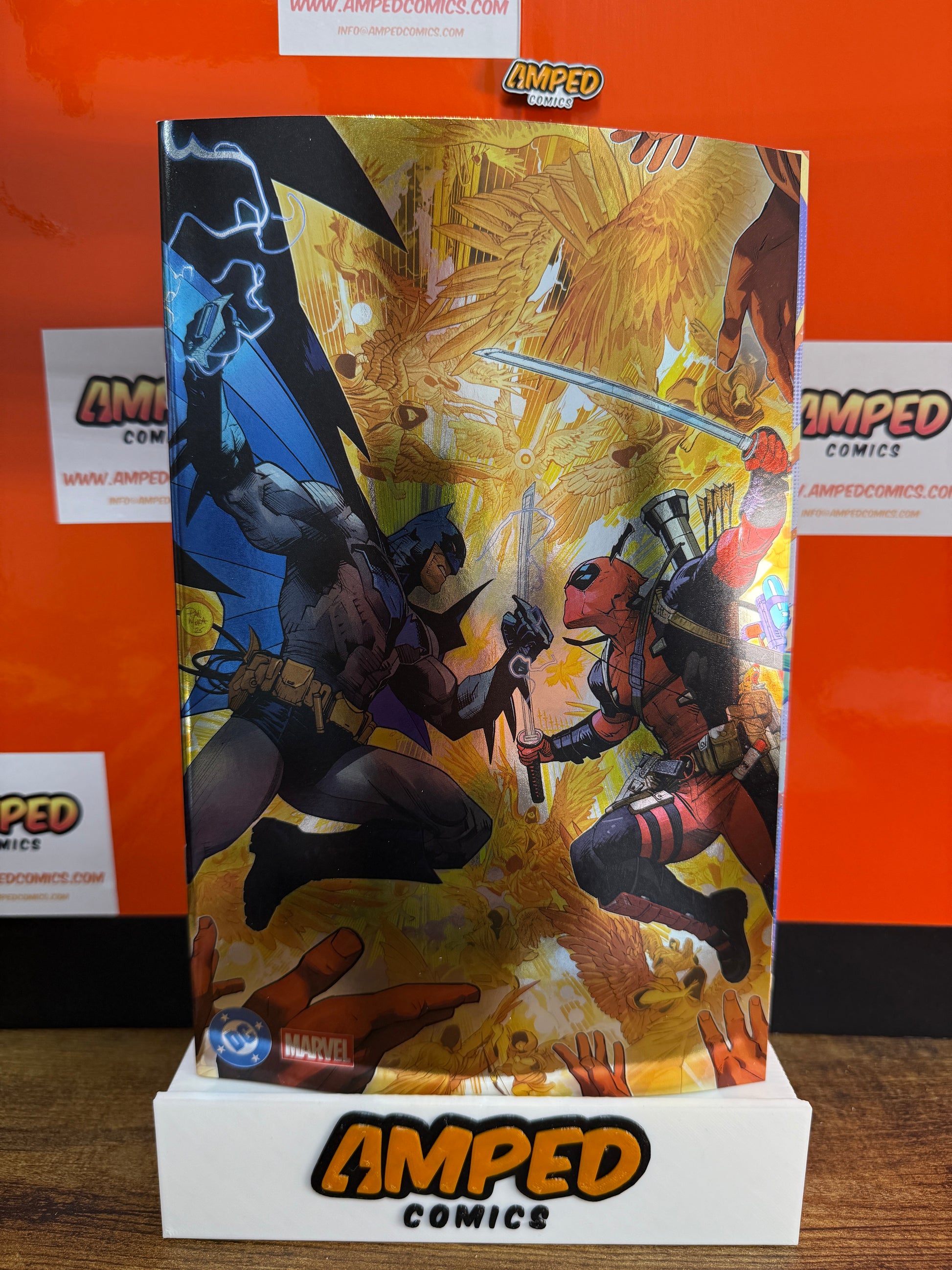 DC Marvel Batman Deadpool #1 (One Shot) Cover T Dan Mora Foil Variant