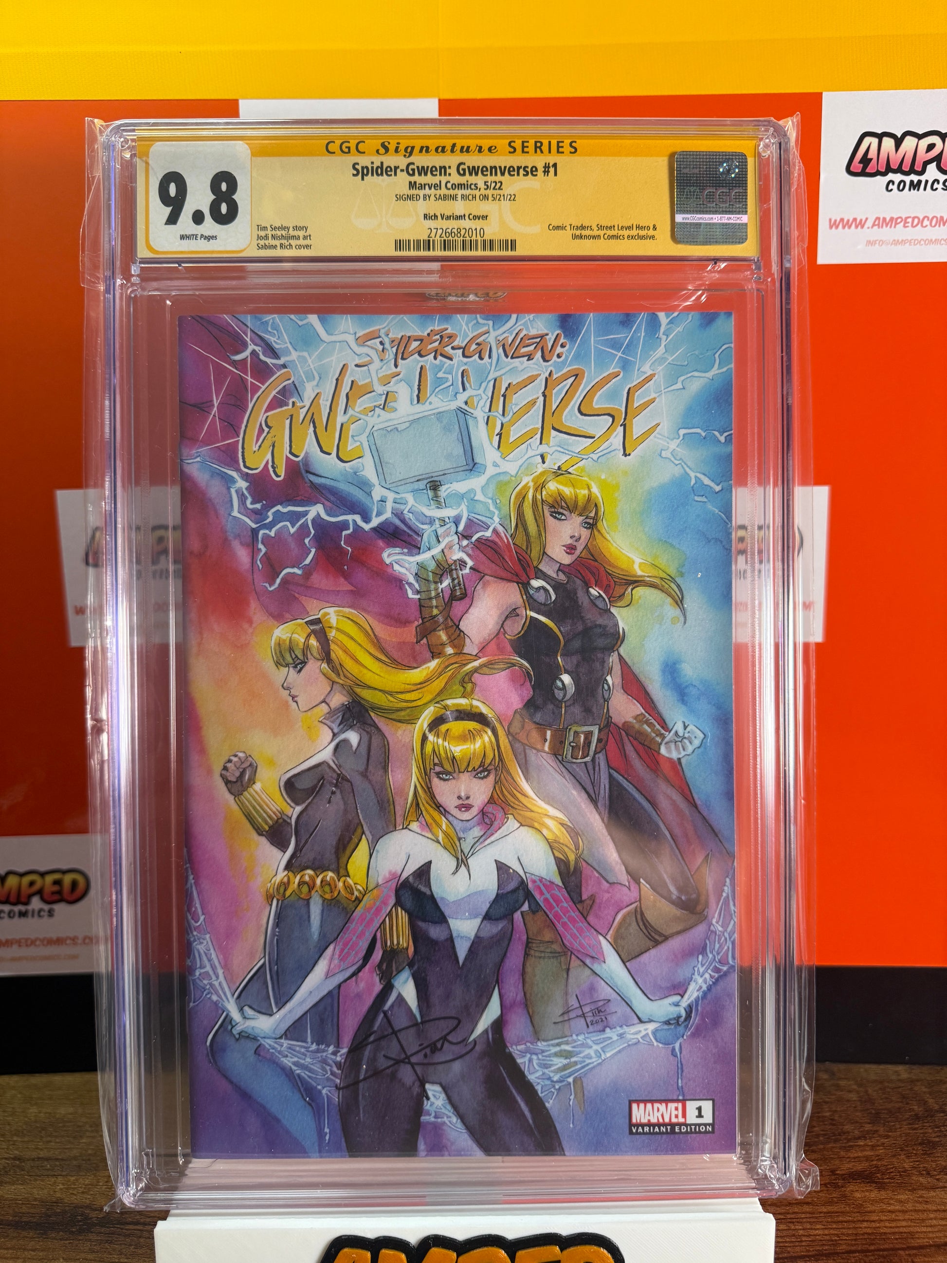Spider-Gwen Gwenverse 1 CGC 9.8 Signature Series Marvel 2022