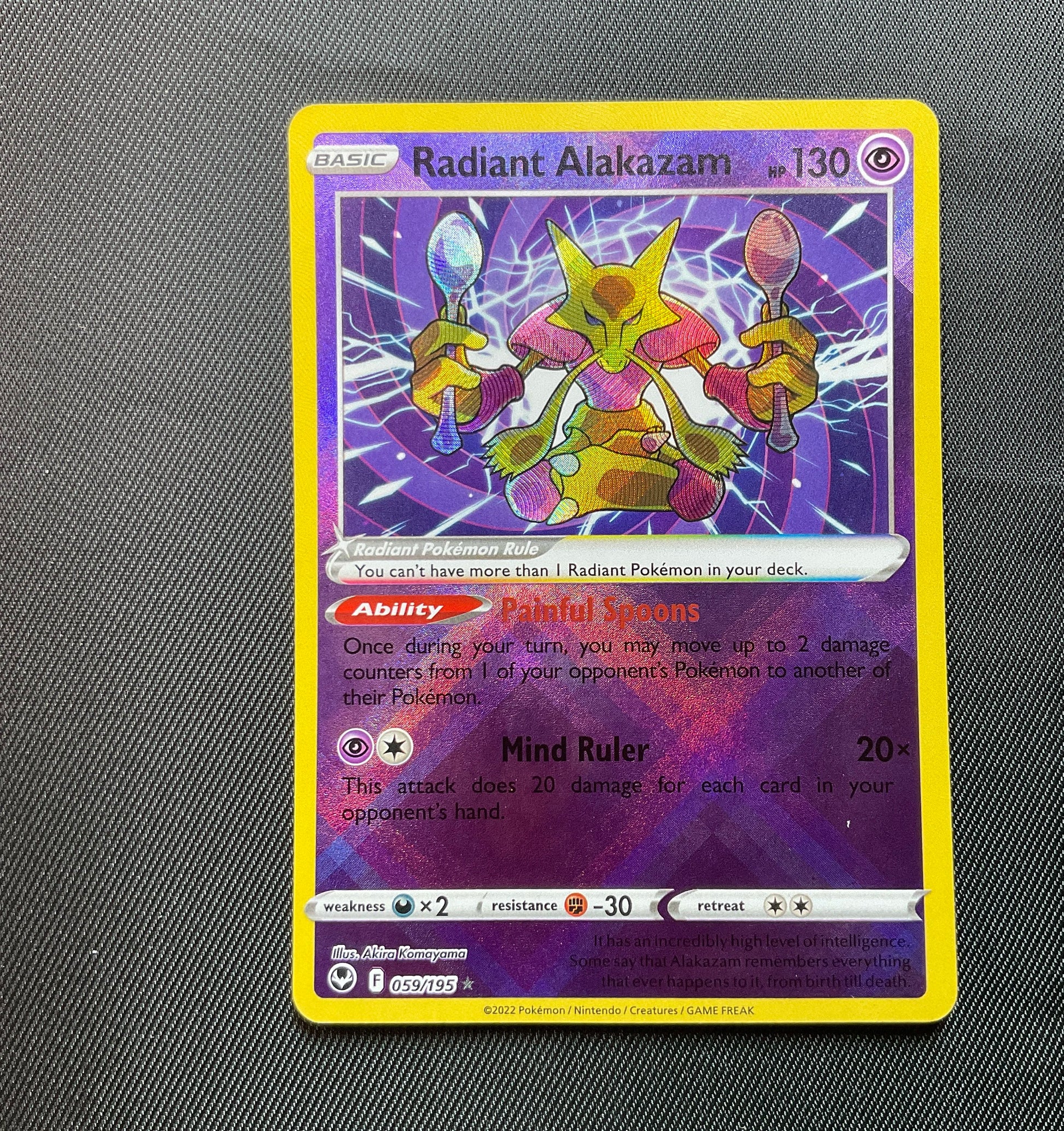 Radiant Alakazam 059/195 Pokemon Card - Silver Tempest