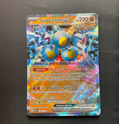 Sandy Shocks ex - 108/182 108 - SV04 Paradox Rift Holofoil Moderately Played Sandy Shocks ex - 108/182 108 - SV04 Paradox Rift Holofoil Moderately Played