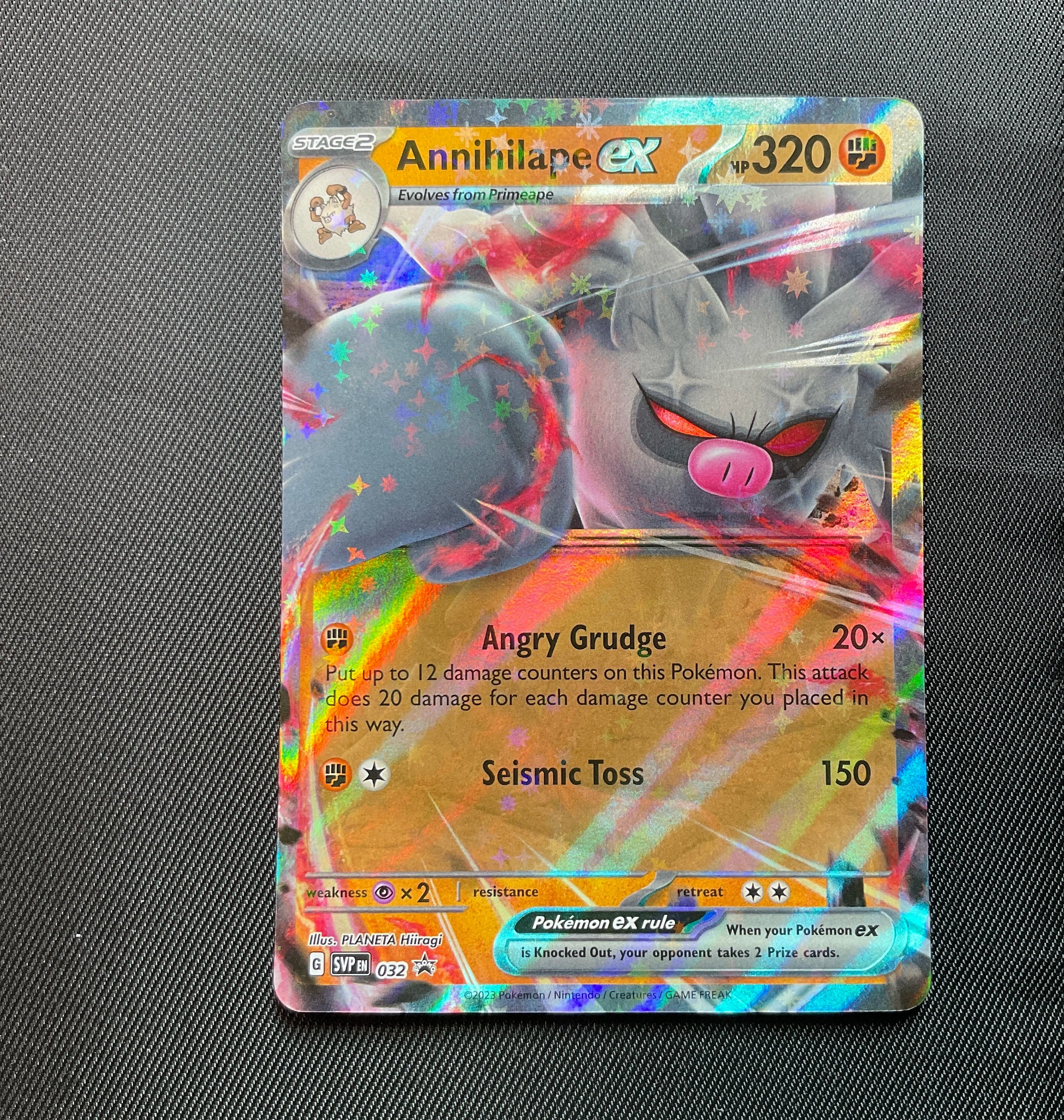 Annihilape ex 032 Promo Holo Rare Pokemon Card - Scarlet Violet Annihilape ex 032 Promo Holo Rare Pokemon Card - Scarlet Violet