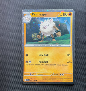 Primeape 107/193 Holo Rare Pokemon Card - Sword Shield Lost Origin