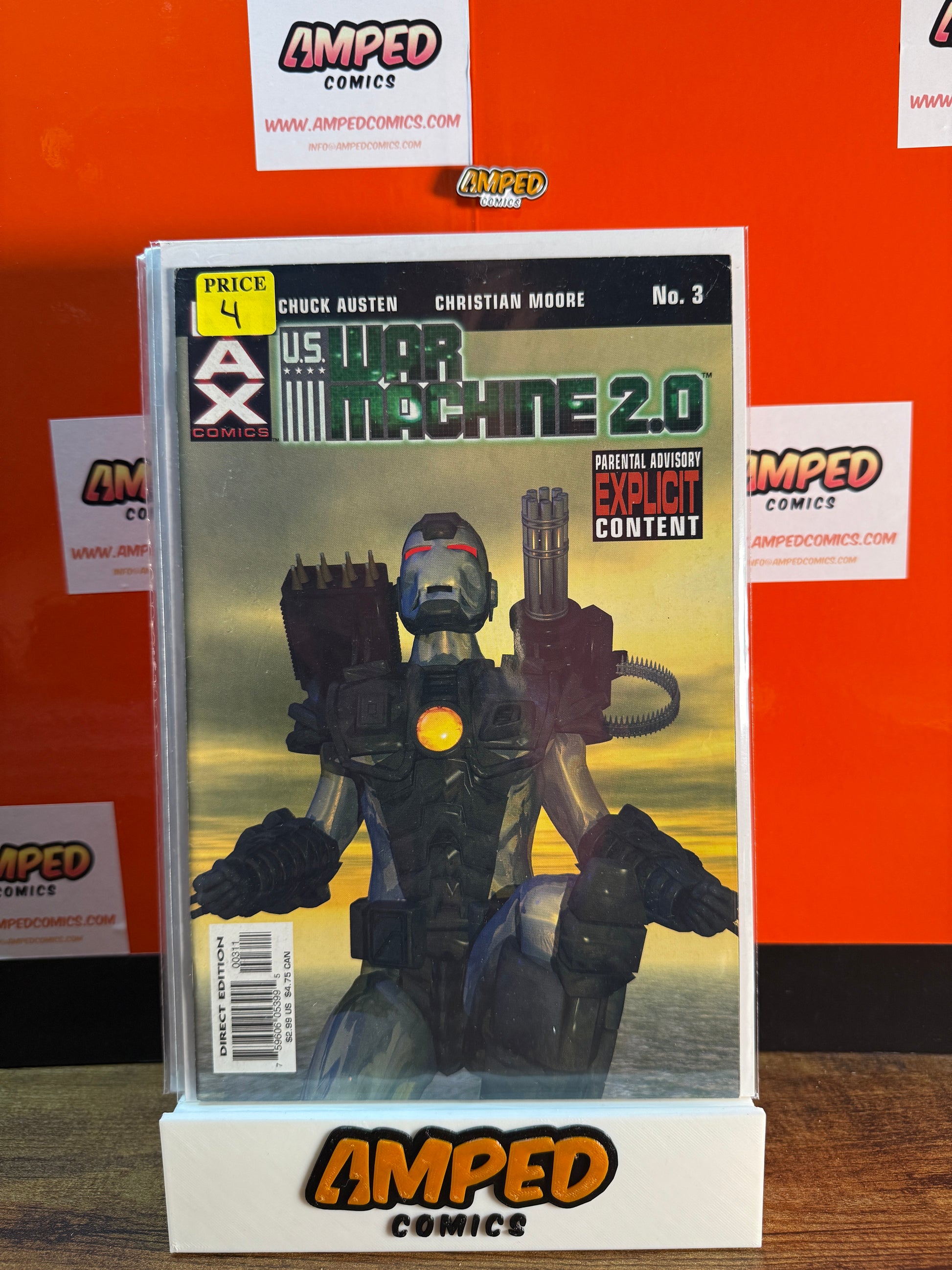 U.S. War Machine 2.0 3 AX Comics Chuck Austen Explicit Content