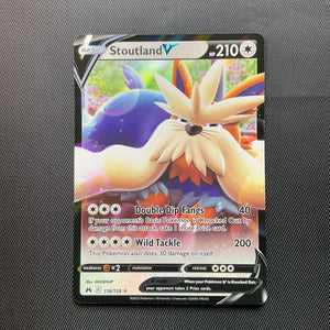Stoutland V 116/159 Sword Shield Battle Styles Pokemon Card