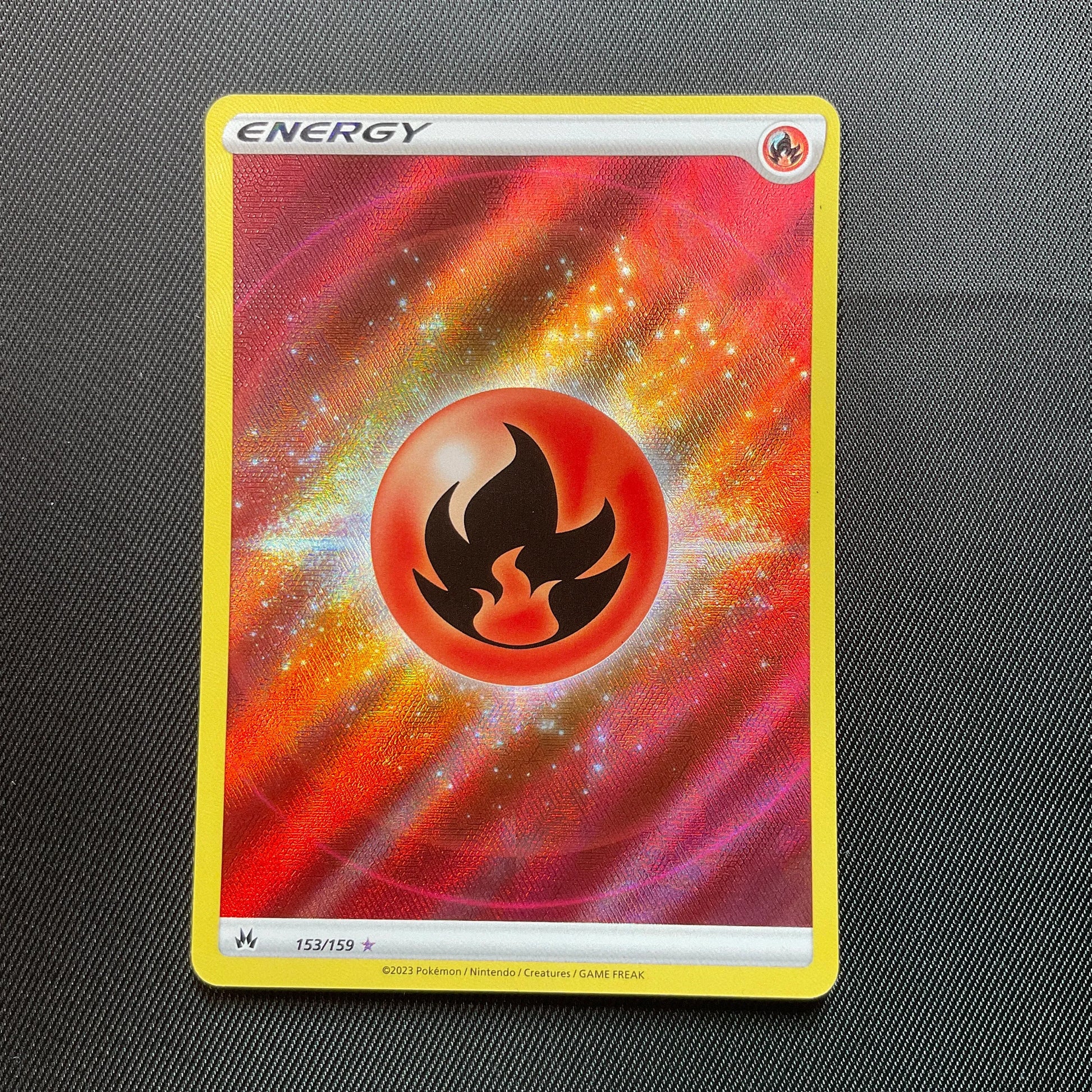 Fire Energy Holo 153/159 - Scarlet Violet Obsidian Flames