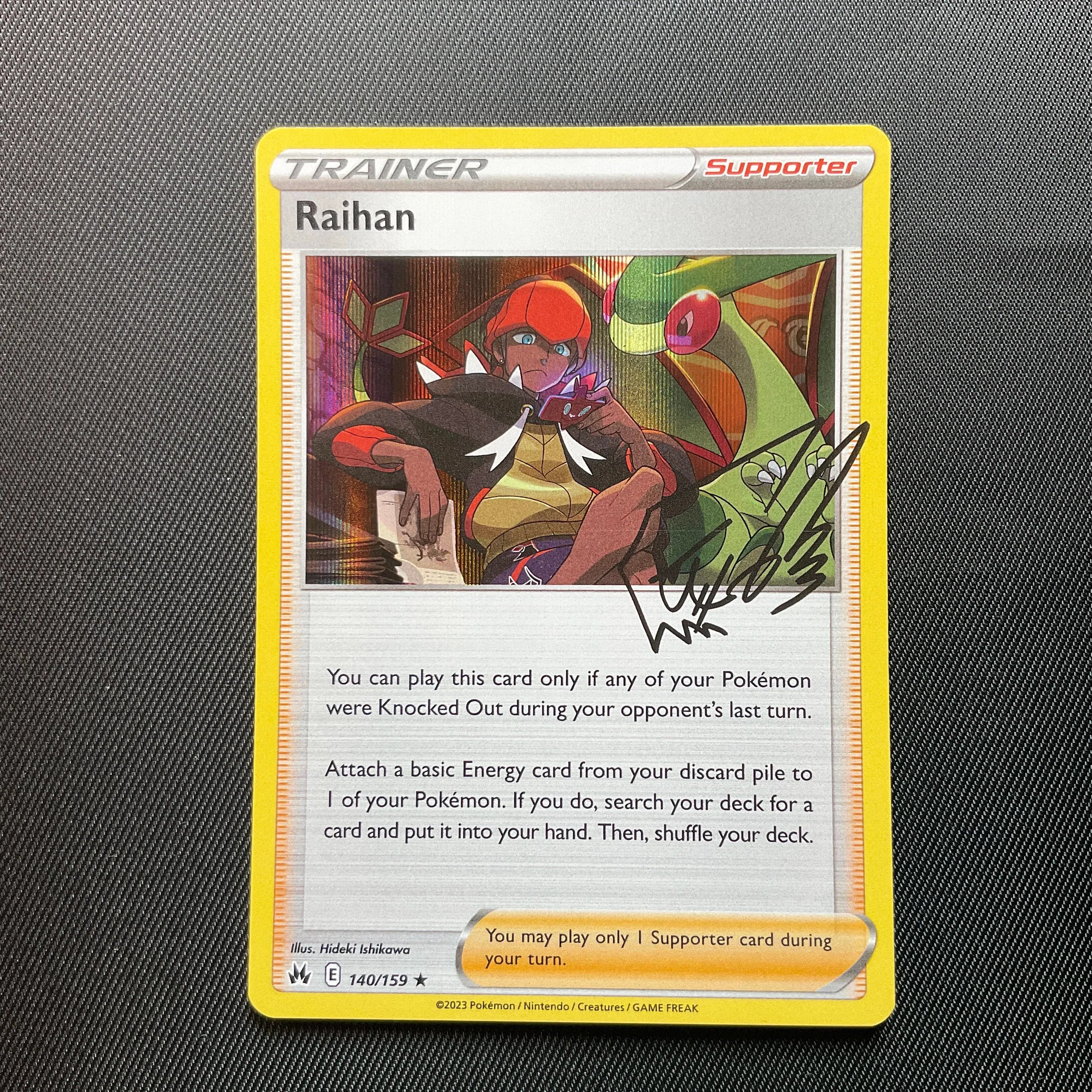 Pokemon TCG Crown Zenith 140/159 Raihan Holo Card Pokemon TCG Crown Zenith 140/159 Raihan Holo Card
