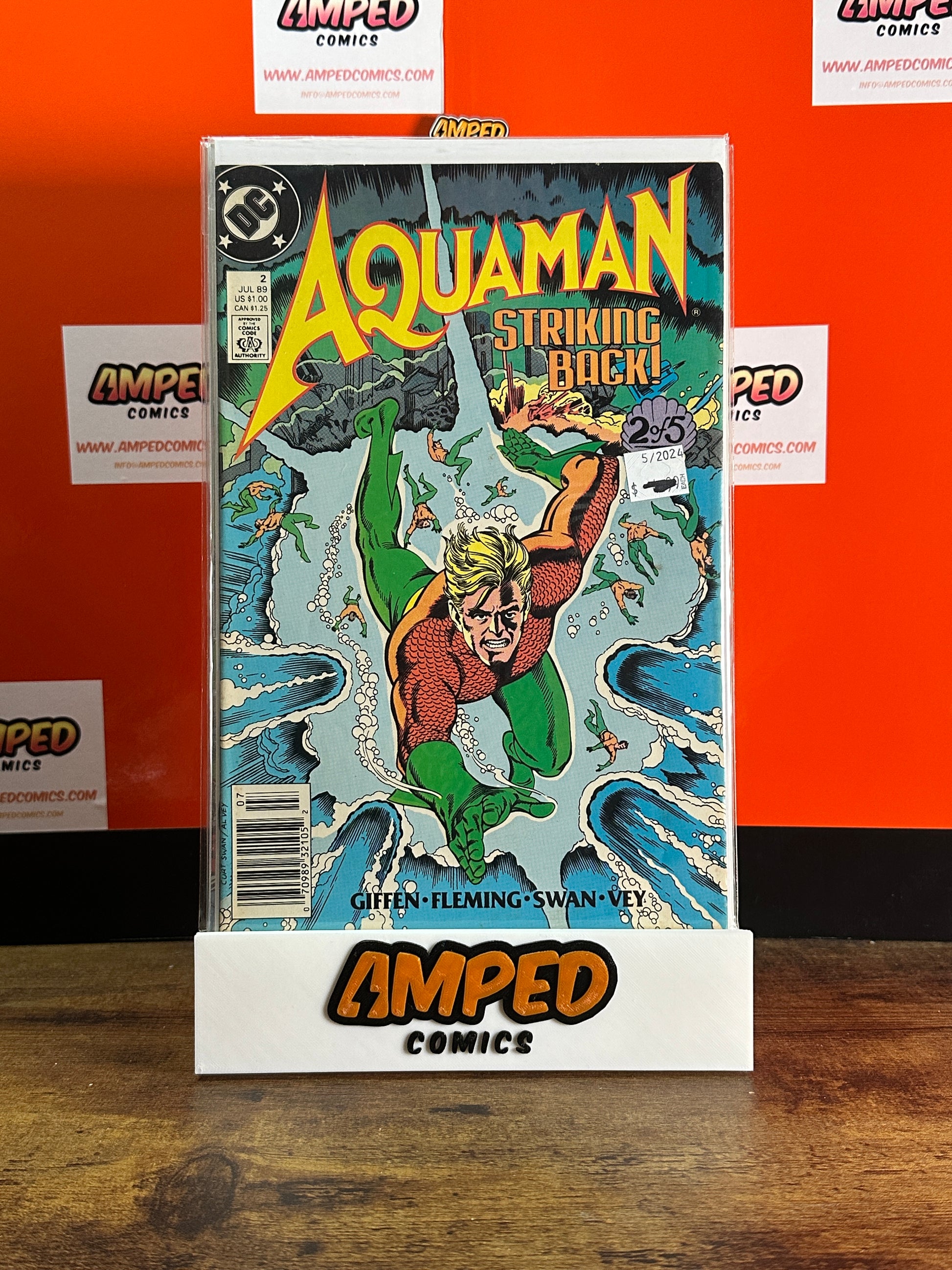 Aquaman 2 (Jul 1989) DC Comics - Giffen, Fleming, Swan