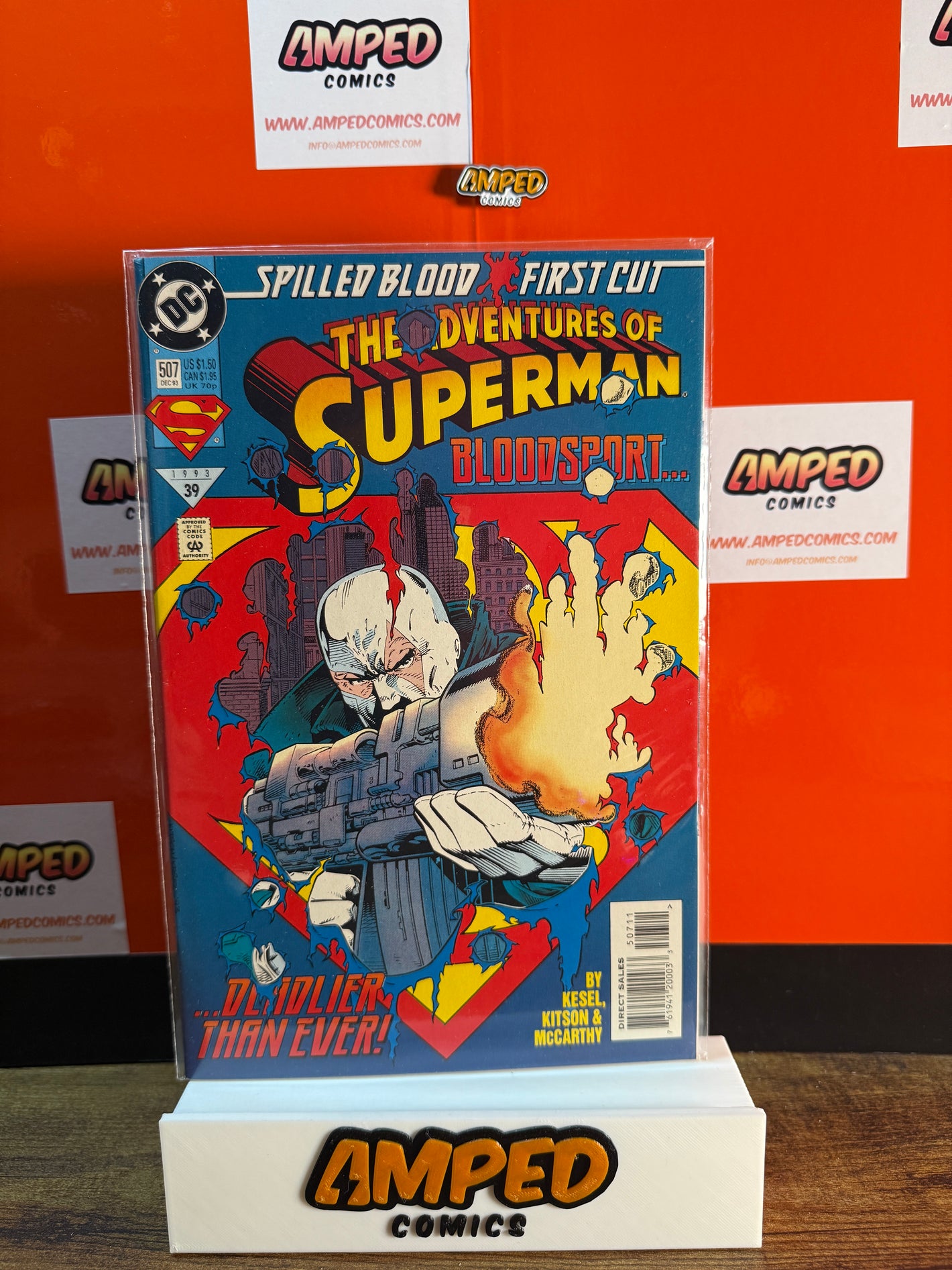 Adventures of Superman 507 (1993) DC Comics Bloodsport Cover