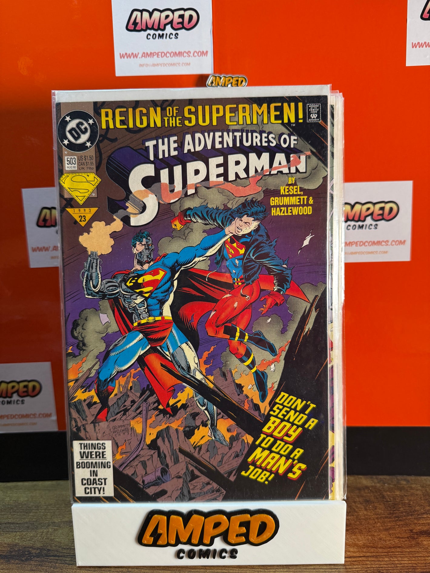 Adventures of Superman 503 DC Comics 1993 Reign of the Supermen