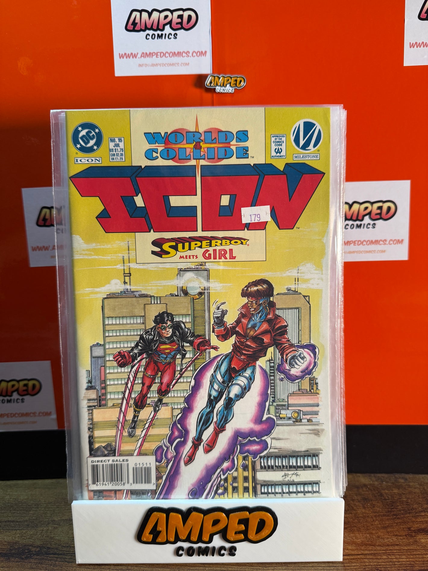 Icon 15 DC Milestone Worlds Collide Superboy Meets Girl (July 1994)