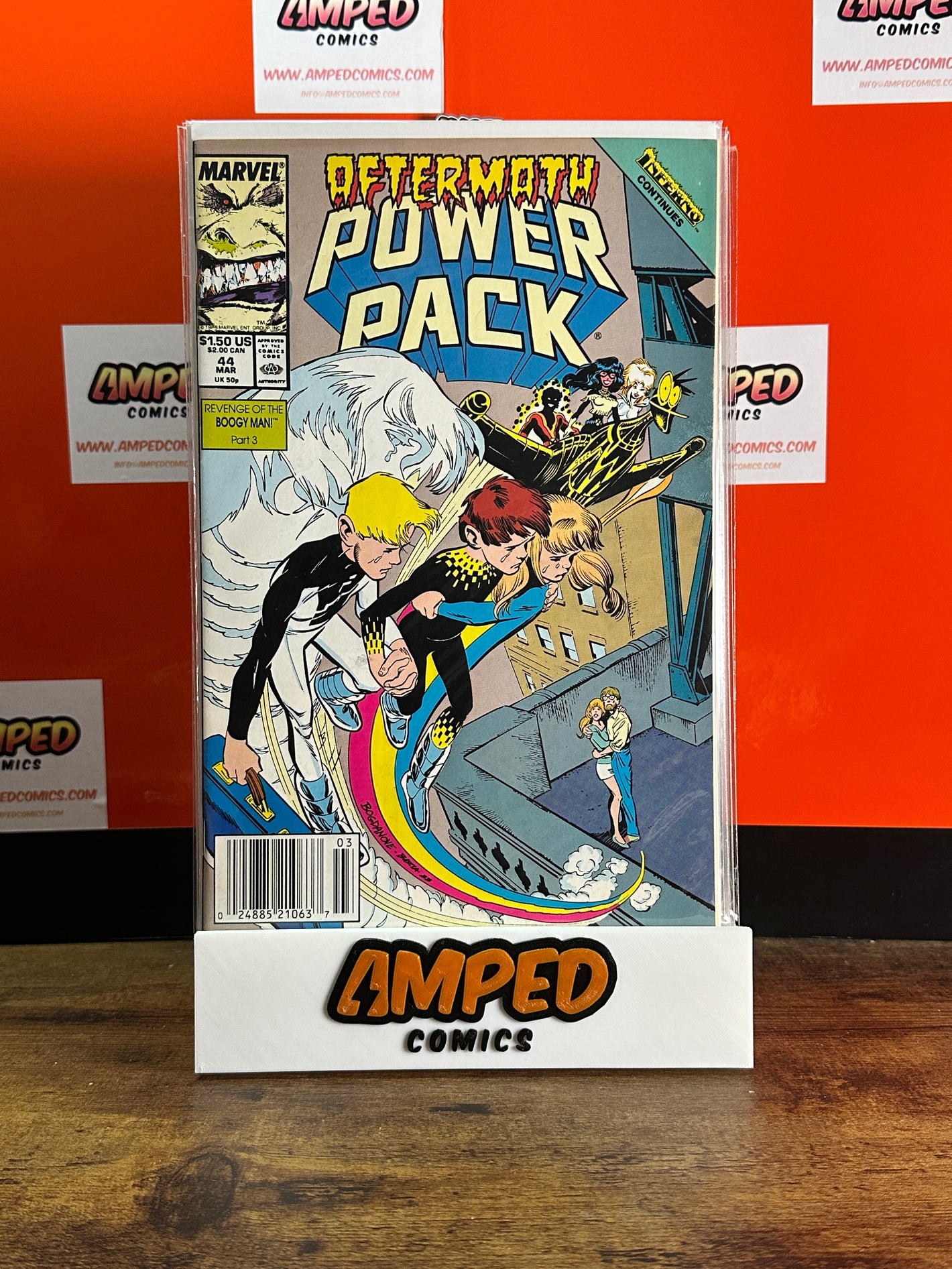 Power Pack 44 Marvel Comics March 1989 Revenge of the Boogyman Part 3