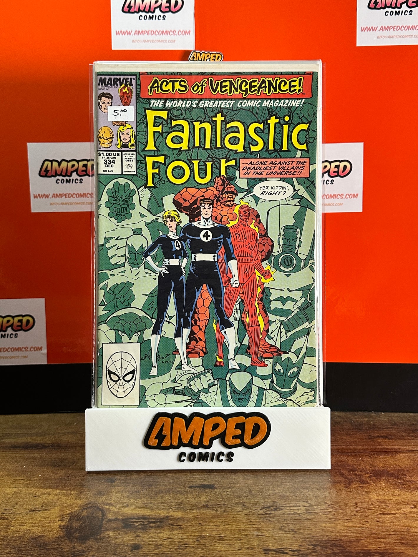 Fantastic Four 334 Marvel 1990 Acts of Vengeance Storyline