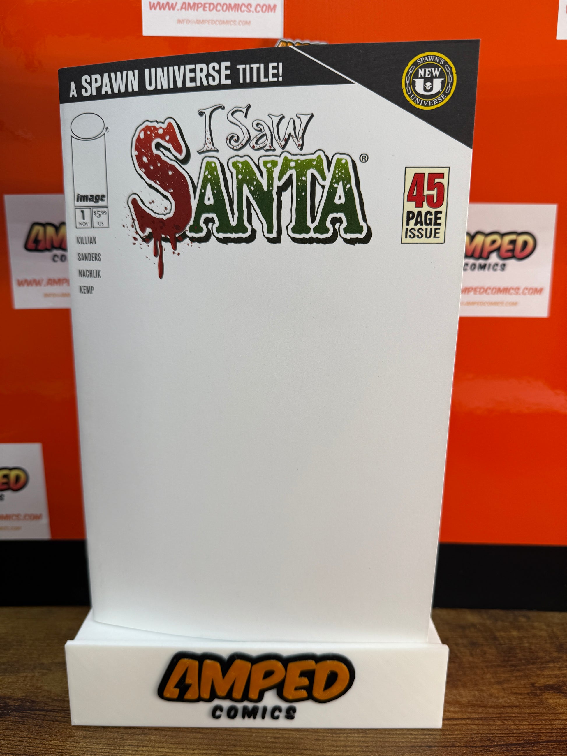I Saw Santa 1 (2025) BLANK SKETCH VARIANT Image Comics Spawn Universe 45 Pages