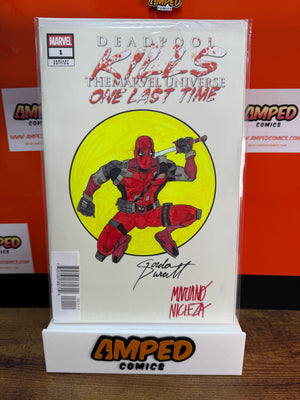 MARVEL COMICS COMMISSIONED COVER ART SIGNED AND REMARKED BY PURCELL & NICIEZA