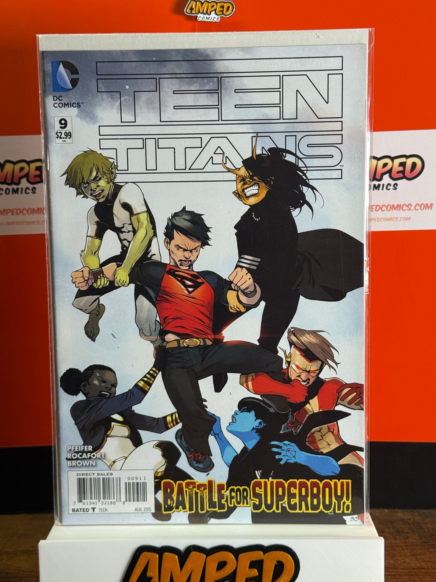 Teen Titans 9 (Aug 2015, DC Comics) Battle for Superboy