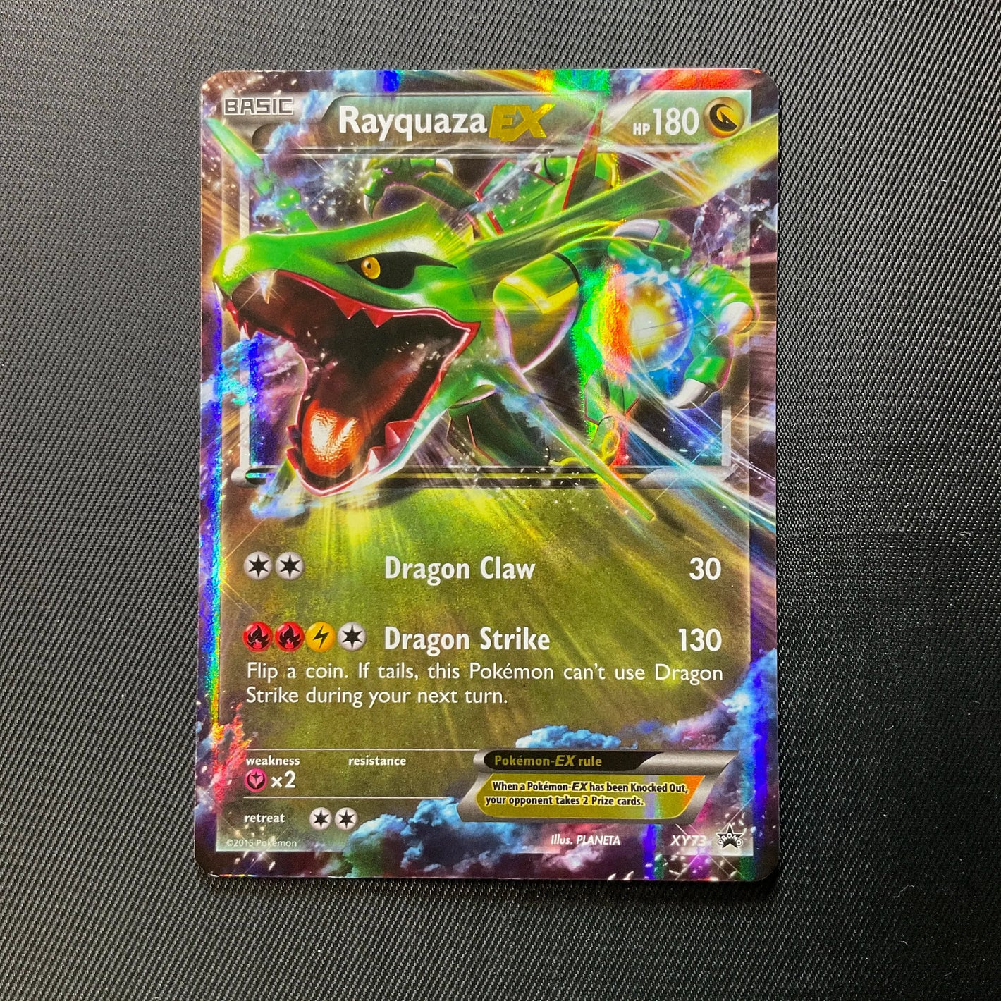 Rayquaza EX XY73 Promo Holo Pokemon Card - Roaring Skies
