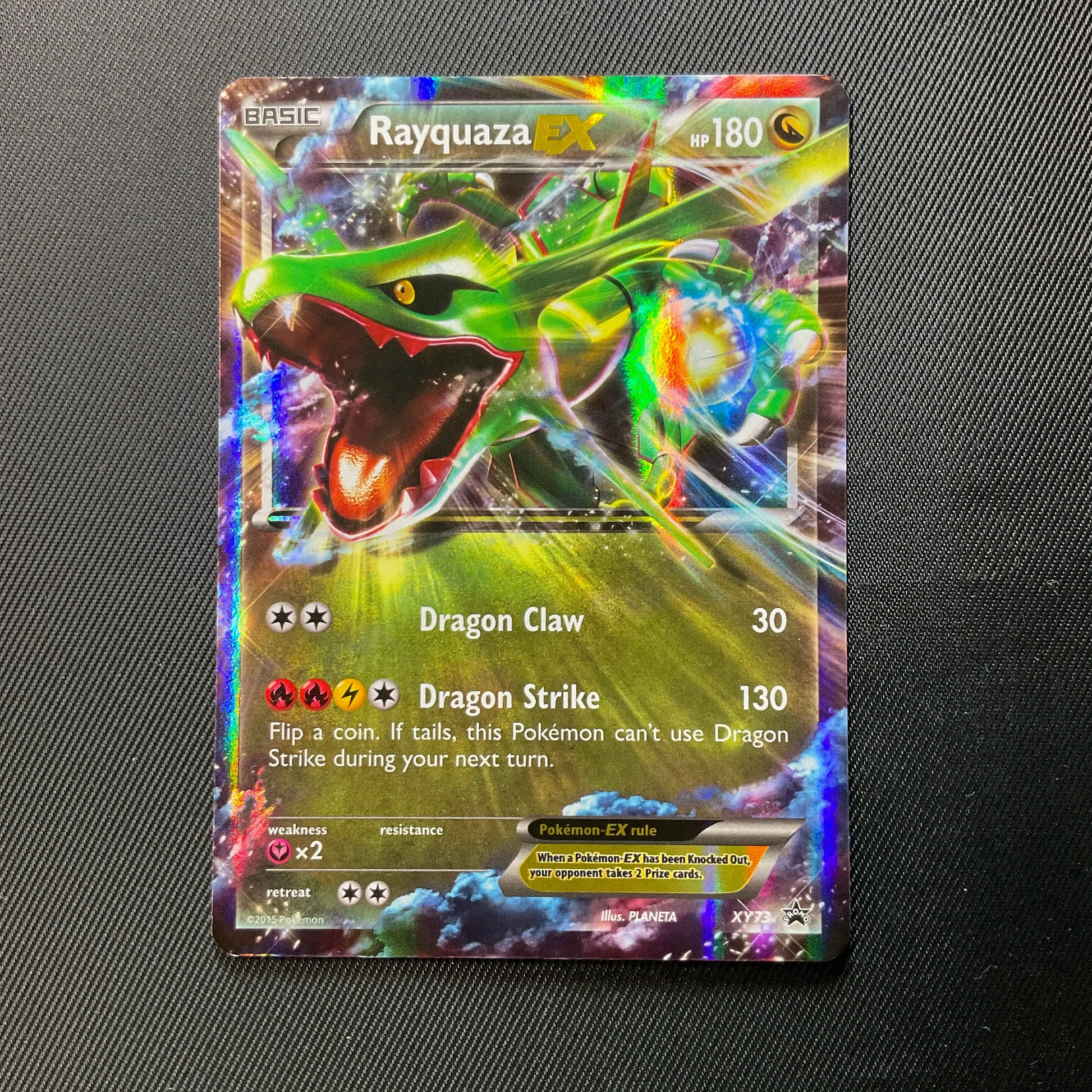 Rayquaza EX XY73 Promo Holo Pokemon Card - Roaring Skies