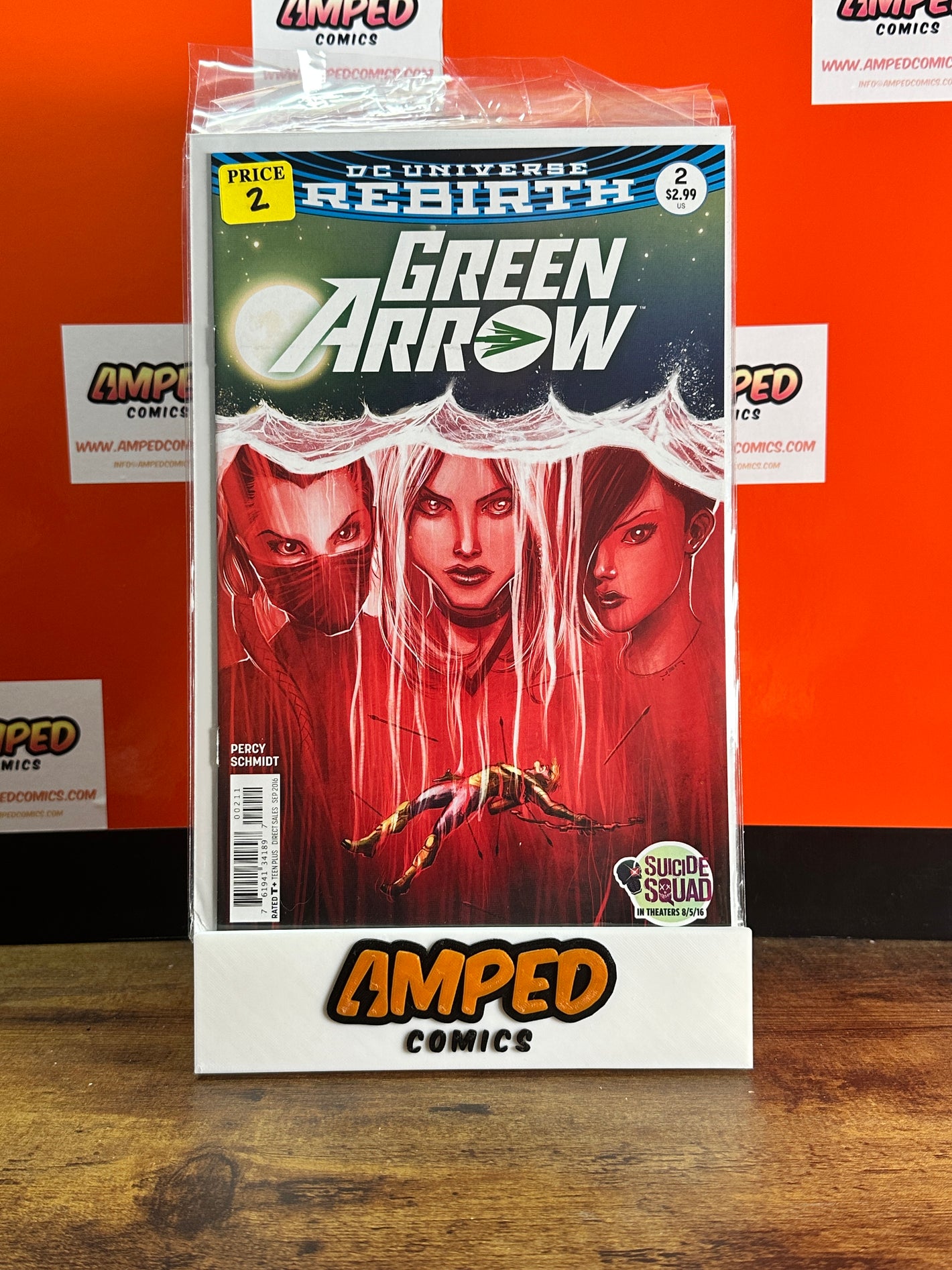 Green Arrow 2 DC Rebirth 2016 Percy Schmidt Suicide Squad Promo