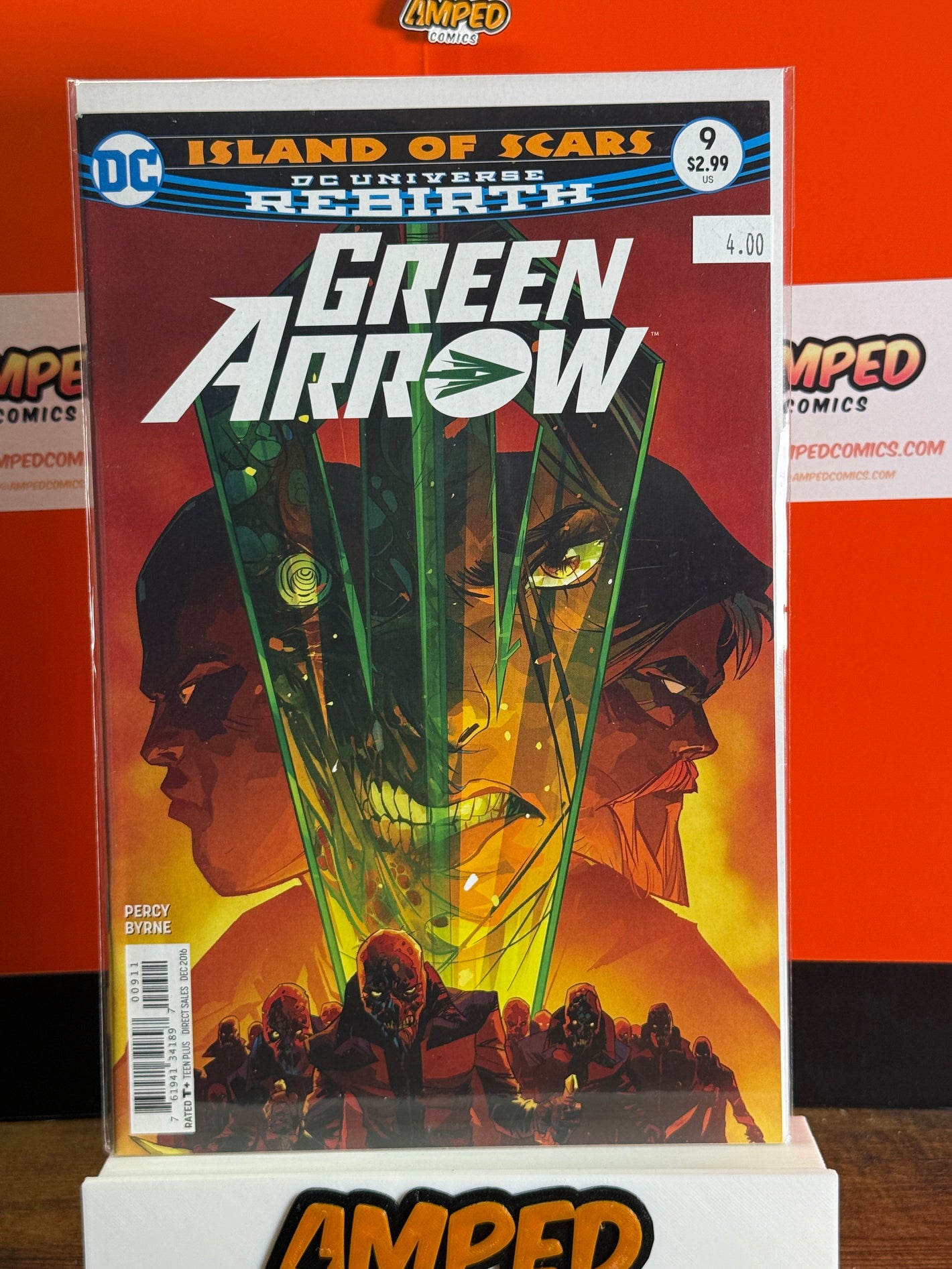 Green Arrow 9 DC Rebirth 2016 Percy Byrne Island of Scars