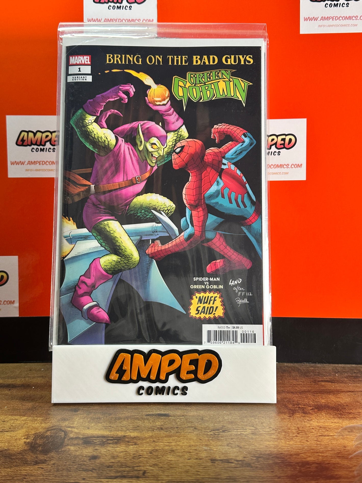 BRING ON THE BAD GUYS GREEN GOBLIN #1- 1:25 GREG LAND VARIANT- MARVEL