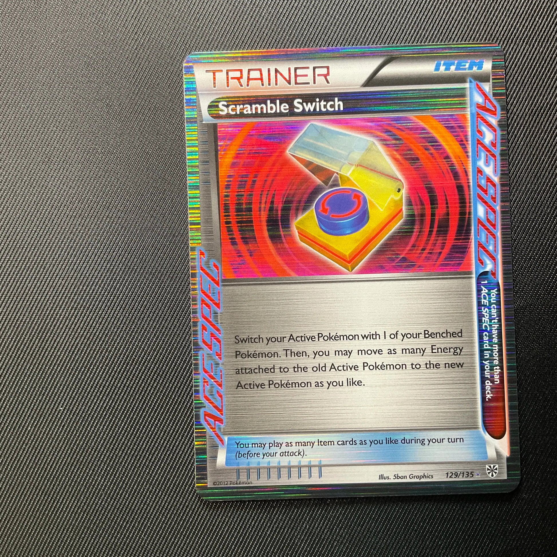 Scramble Switch 129/135 Trainer A-Spec Pokemon Card