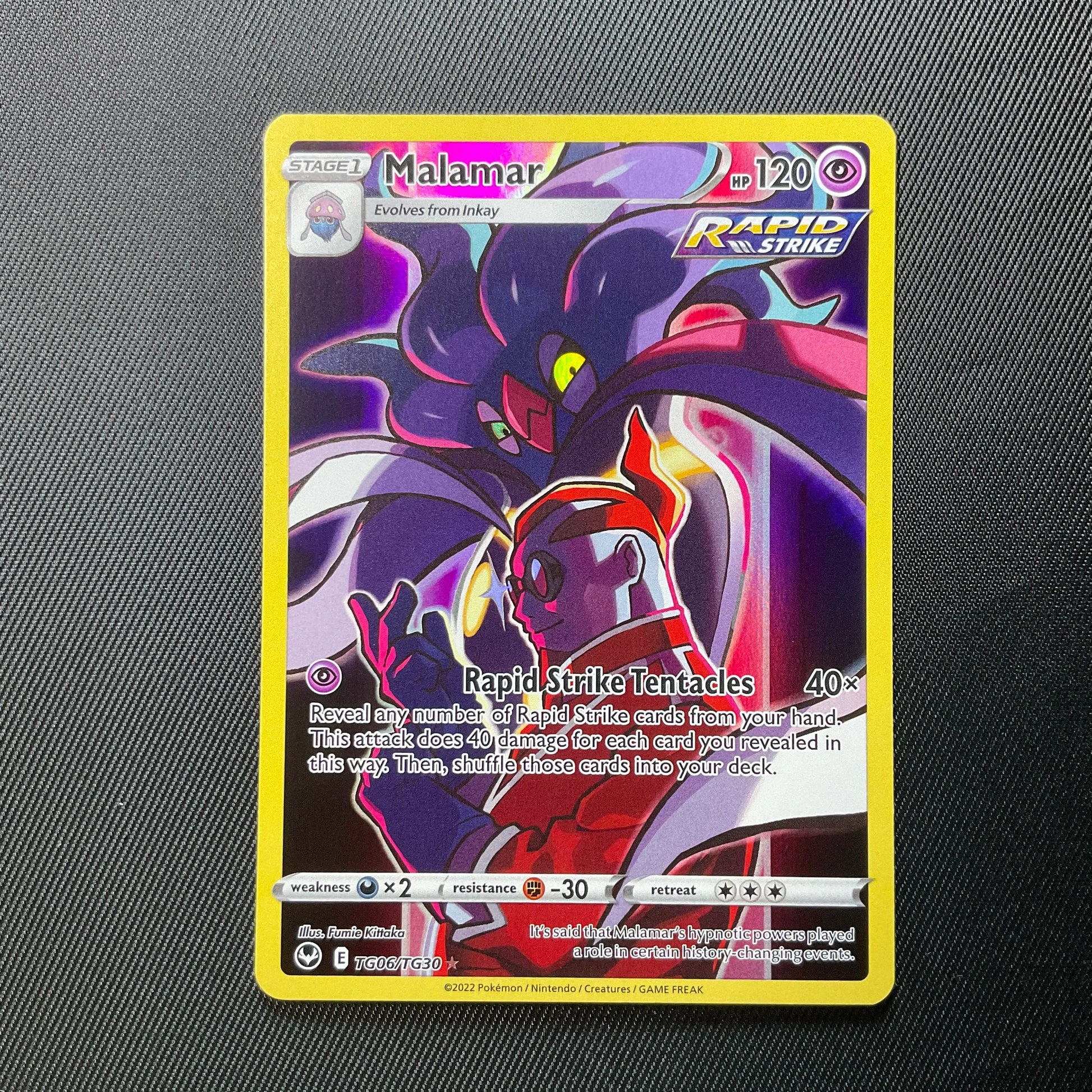 Malamar 120HP Rapid Strike 121/163 Pokemon Card