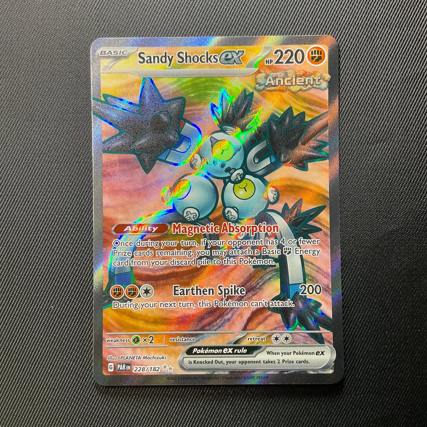 Sandy Shocks ex 228/242 Holo Rare - Ancient Roar Pokemon Card